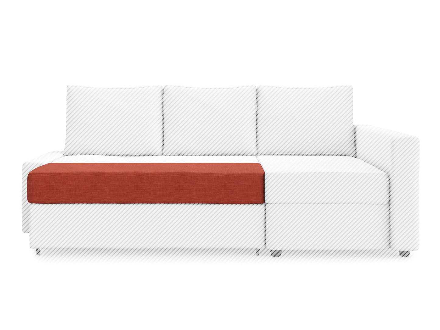 Snug Fit Friheten Slipcover for The IKEA Friheten with Chaise Corner Cover, Sofa Bed Cover, Sectional Slipcover Replacement (Orange)（Cover Only！Not Sofa！）