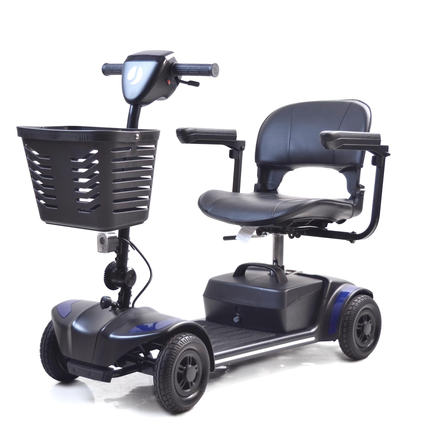 Journey Adventure Mobility Scooter – Lightweight Electric Motorized Travel Scooter for Adults & Seniors – Heavy Duty 300 Lb Weight Capacity – Blue