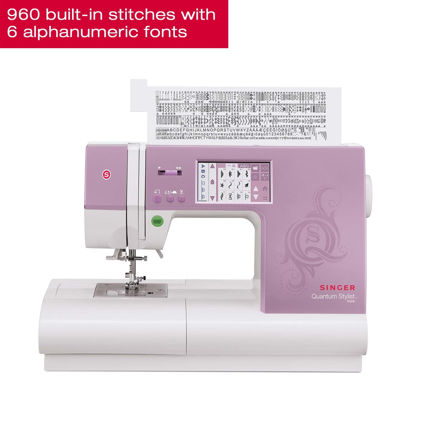 SINGER Quantum Stylist 9985 Computerized Sewing & Quilting Machine with Accessory Kit | 1,000+ Stitch Applications, Mirror Imaging, Built-In Needle Threader, LCD Touch Screen & Full Metal frame