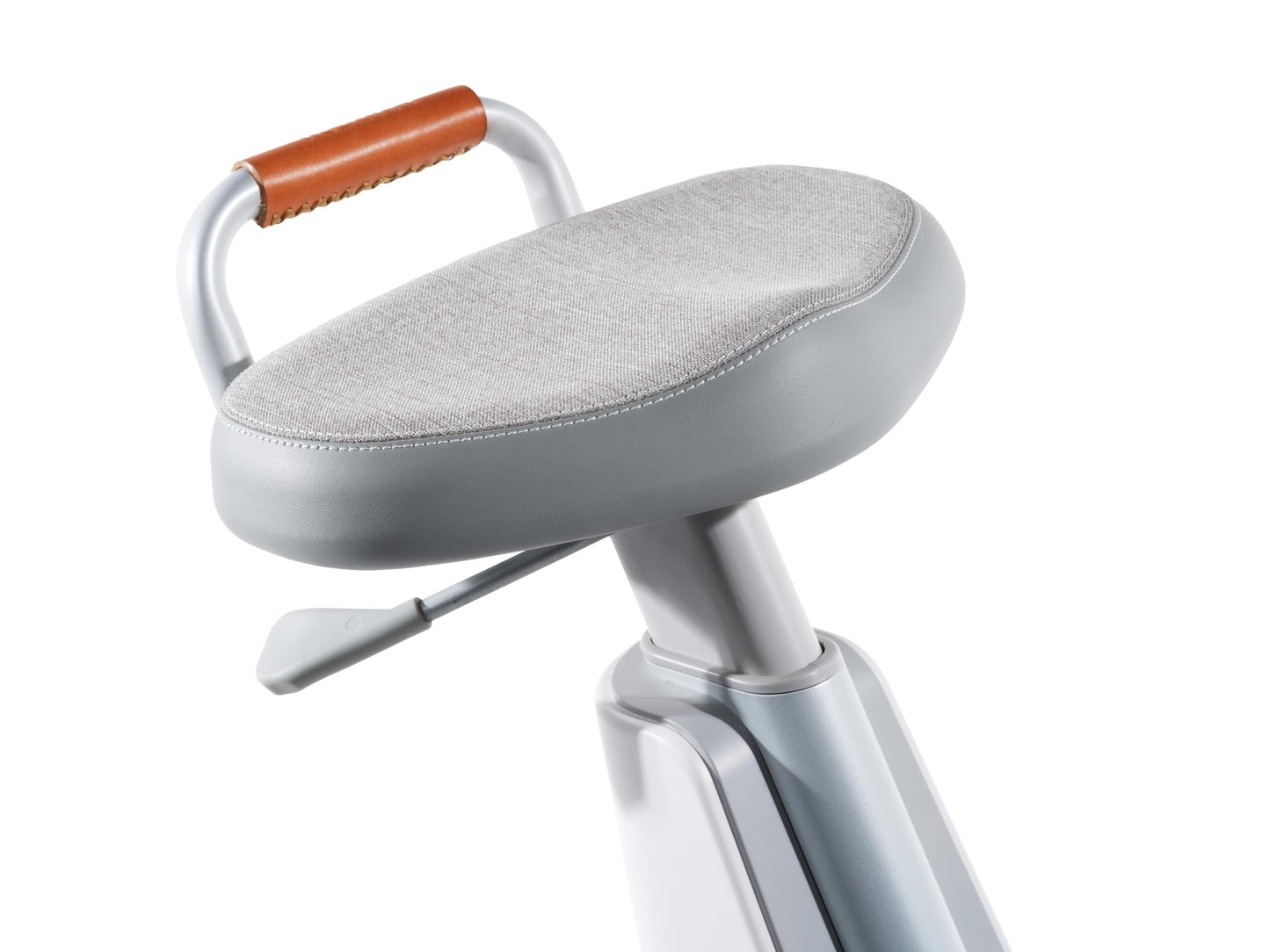 Lifespan Fitness Ampera Office Bike, Power Generating Desk Bike with Eco-Friendly and Sustainable HIPS Materials, 65W USB-C Port / 15W Wireless Charging, Glacier White
