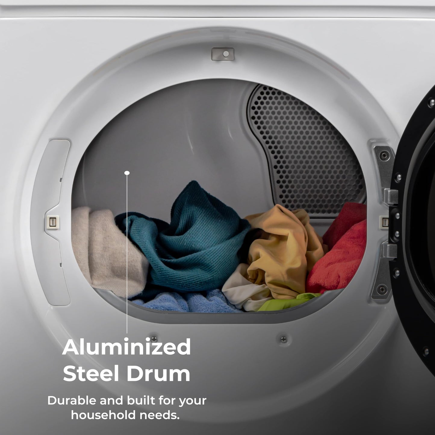 Kenmore 8.0 cu. ft. Front Load Electric Dryer with Wrinkle Guard & Accela Steam to Reduce Wrinkles, Static & Odors - Smart Sensor Drying - LED - ENERGY STAR Certified - White