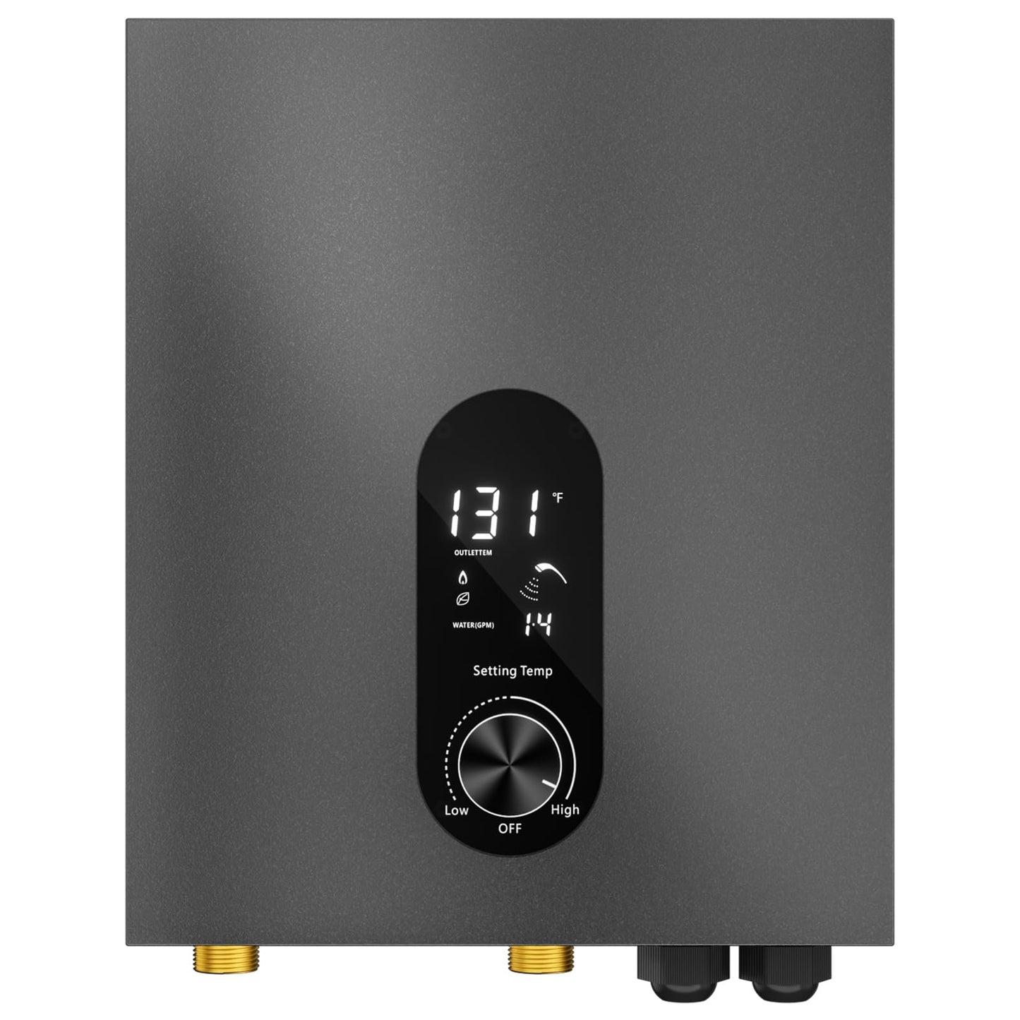 Tankless Water Heater Electric 18KW Instant Hot Water Heater Under Sink, Point of Use Water Heaters with Digital Display for Kitchen Bathroom