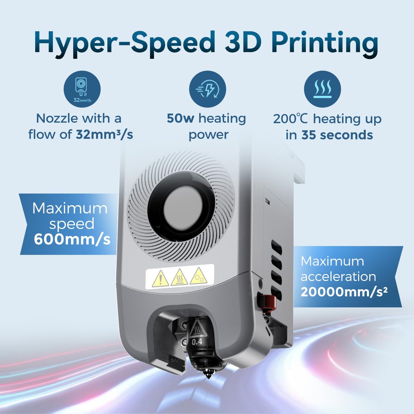 Flashforge Adventurer 5M 3D Printer for Beginners, 600mm/s Fast Printing, Direct Drive (280°C), Auto-Leveling, 8.7"x8.7"x8.7" PEI Build Plate - Ideal for Home, School & Makers