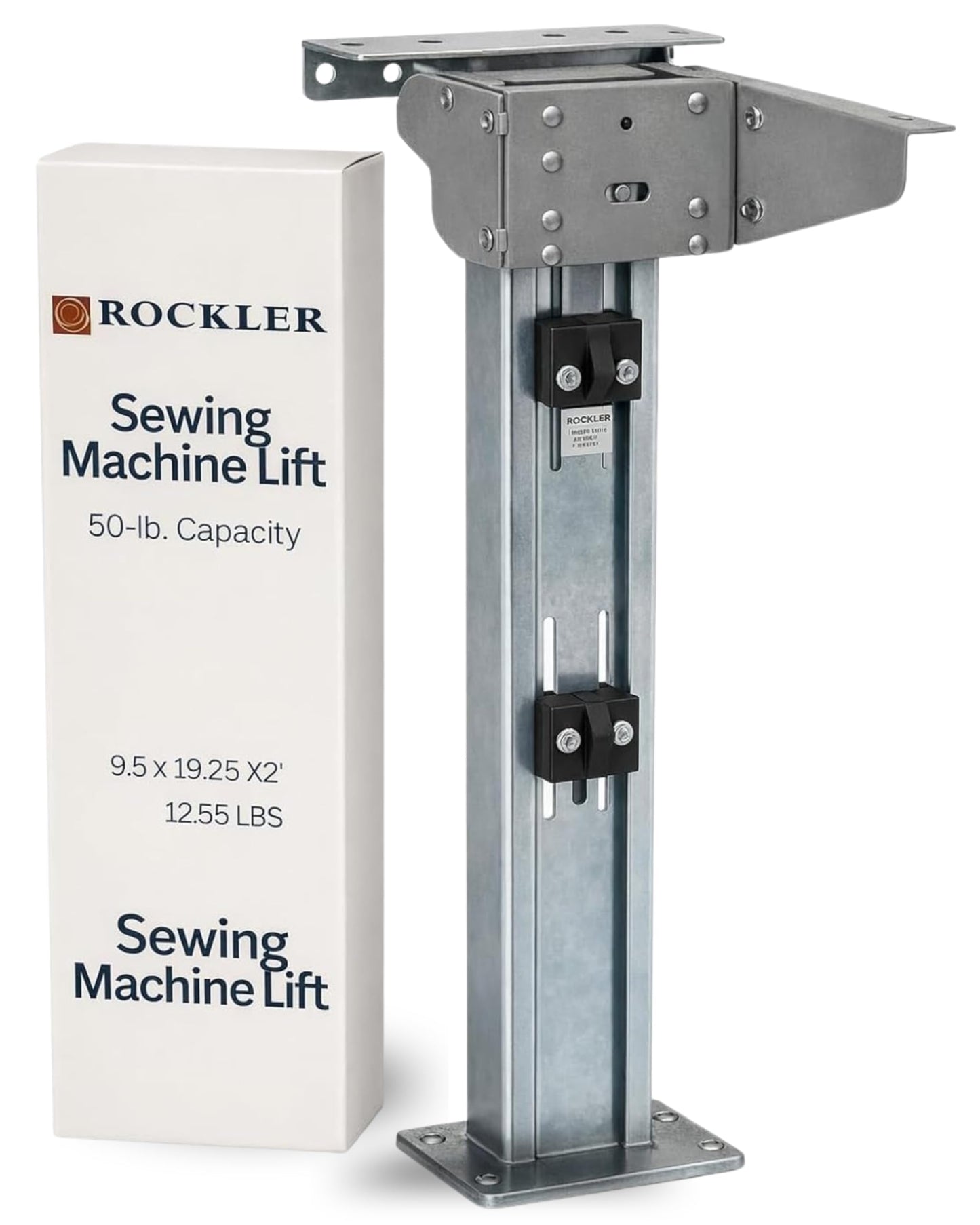 Sewing Machine Lift Mechanism – 50-lb. Capacity Heavy Duty Sewing Furniture for Ergonomic Use – Easy-to-Install Smooth Airlift Mechanism for Clutter-Free Workspace & Touch Release Operation