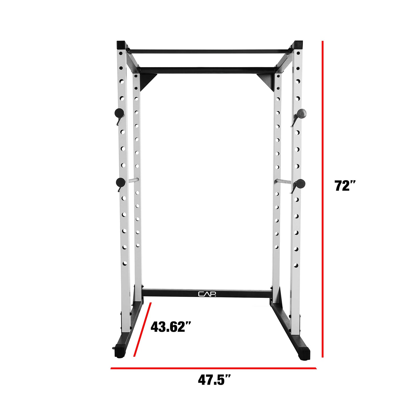 CAP Barbell Full Cage Power Rack, 6-Foot, White