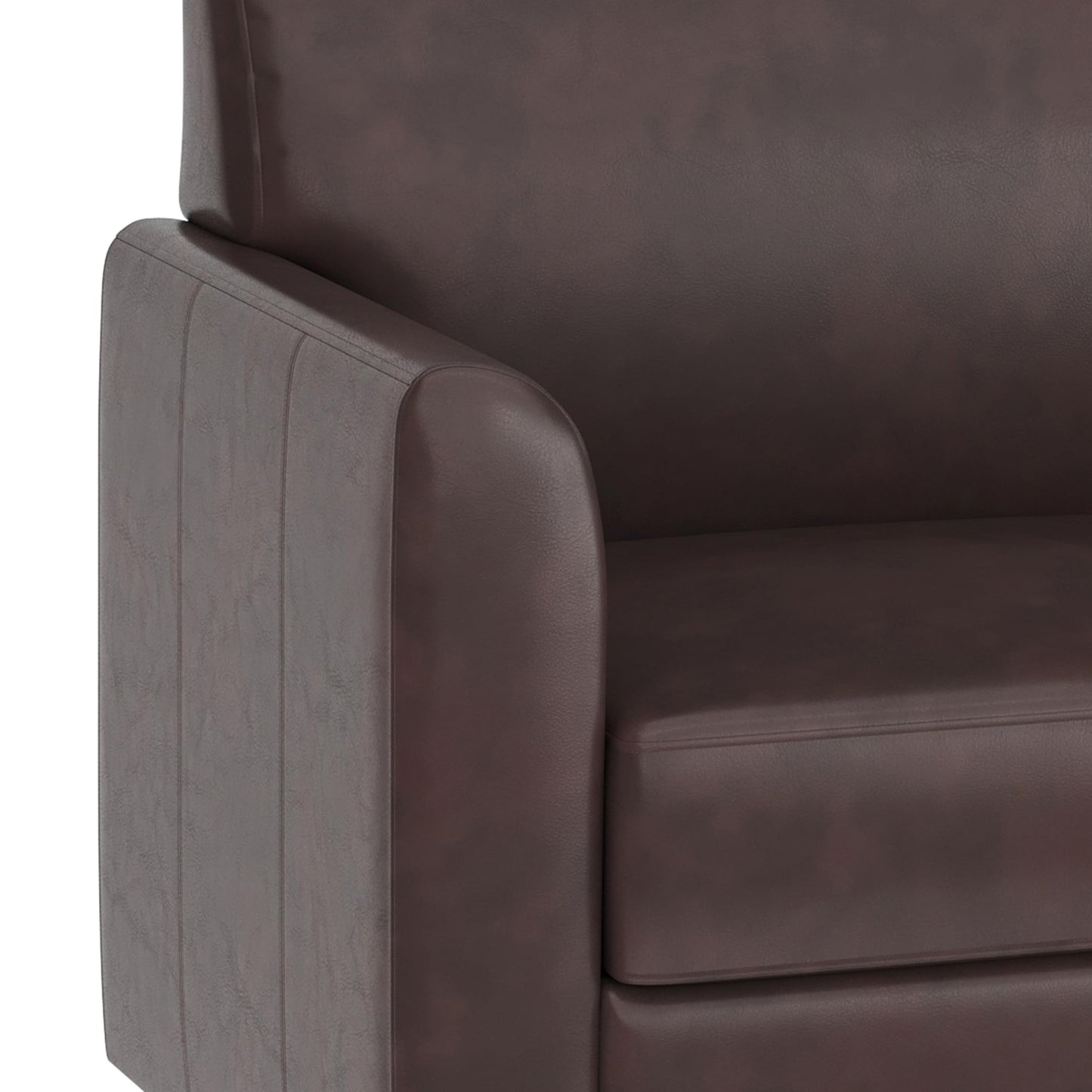 Flash Furniture Hercules Diplomat Side Reception Sofa with Chrome Legs, Lobby Chair with Cushions and Flared Arms, Brown LeatherSoft