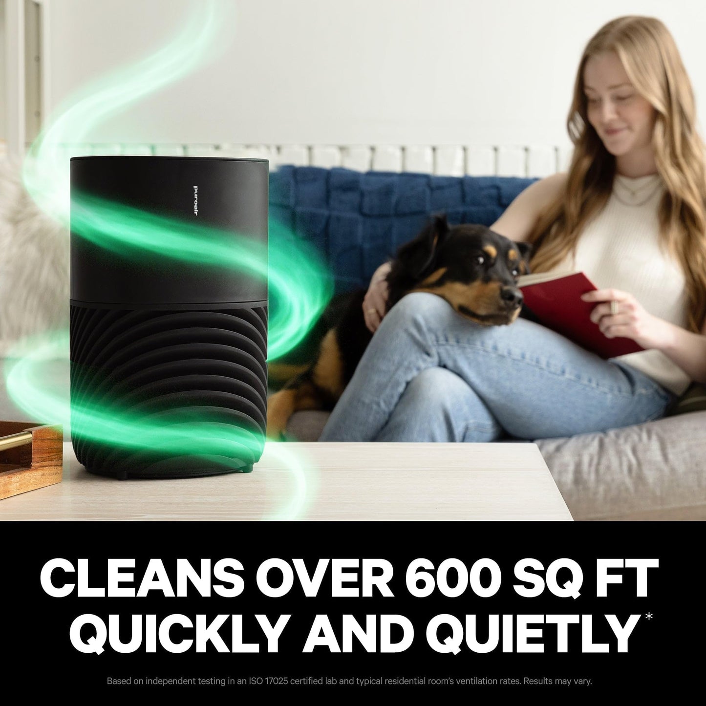 PuroAir 130i Smart Air Purifiers for Home Pets Allergies - HEPA + CarbonTech Filter up to 500X Stronger - Cleans Air Fast - Quiet Sleep Mode, Small Room Air Purifiers for Bedroom, Baby, Office (2PK)