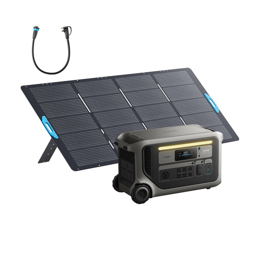 Anker SOLIX F3000 Portable Power Station with 400W Solar Panel, 3,072Wh,6,000W Recharging, Solar Generator for Home Use, Expandable to 24kWh, For Outages, Camping, RVs, and Emergencies
