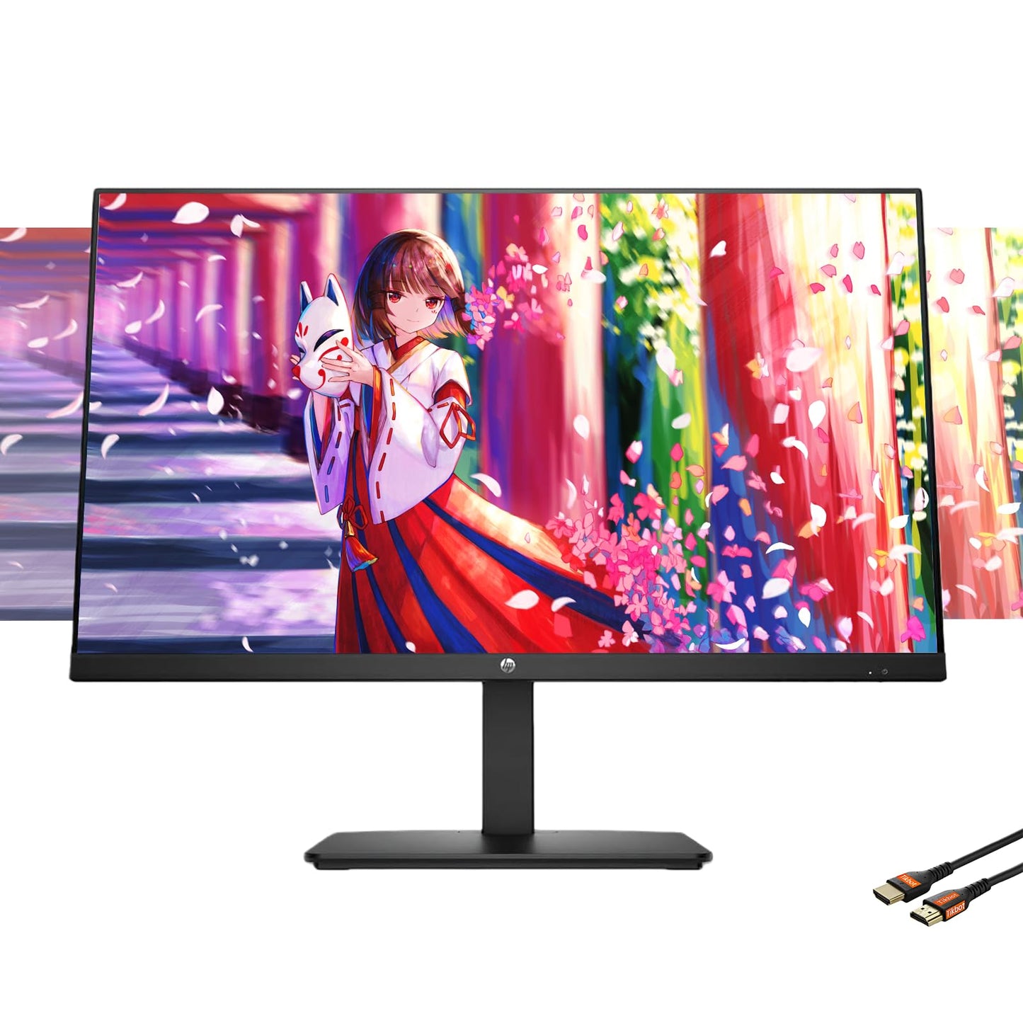 HP 27-inch FHD IPS Monitor | 100Hz, Borderless Design, Eyesafe Certification, Tilt-Adjustable Stand, HDMI & DisplayPort, Built-in Dual Speakers, w/HDMI (27-Inch)