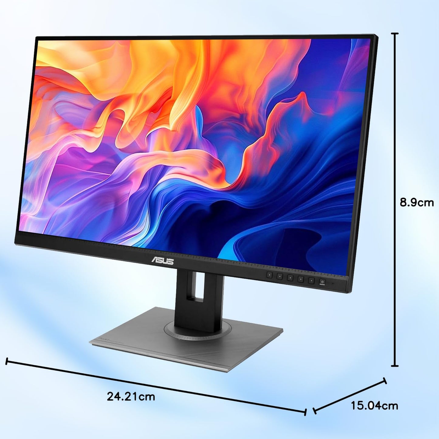 ASUS ProArt 27" WQHD Monitor, IPS Display, 100% sRGB, Calman Verified, Ergonomic Stand | DisplayPort | HDMI | DVI-D Mini DP | USB Hub, Eye Care, Ergonomic Tilt Height Pivot Swivel Adjustable Stand