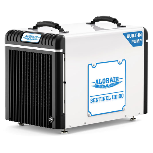 ALORAIR Basement/Crawlspace Dehumidifiers 198 PPD (Saturation), 90 Pints (AHAM), 6 Years Limited Warranty, Condensate Pump, Auto Defrosting, Rare Earth Alloy Tube Evaporator
