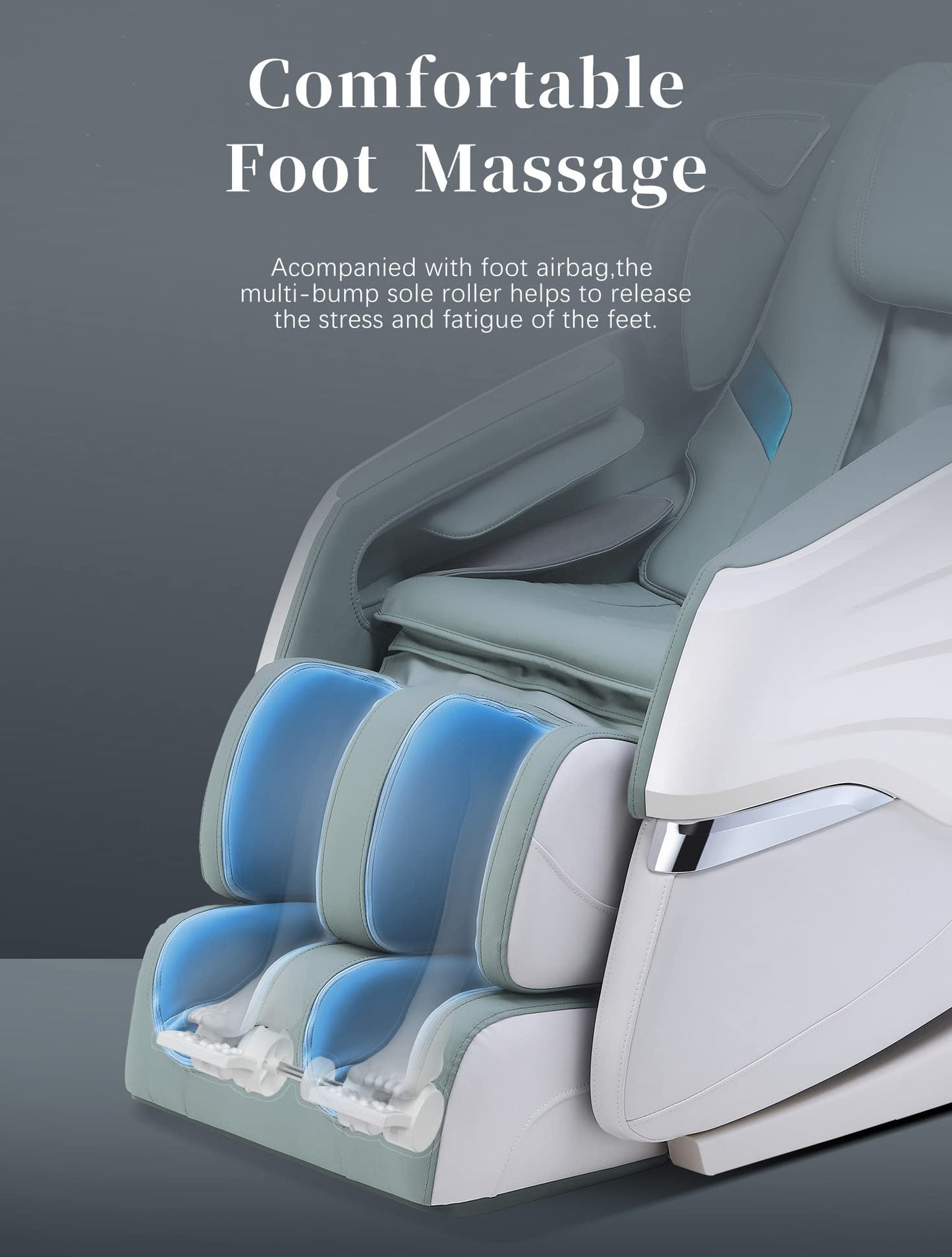 Massage Chair Full Body Recliner Zero Gravity Airbag Massage Chair with Foot Roller Bluetooth Speaker SL Track Home Office Relaxation Chairs Black Ergonomic Comfort Seating