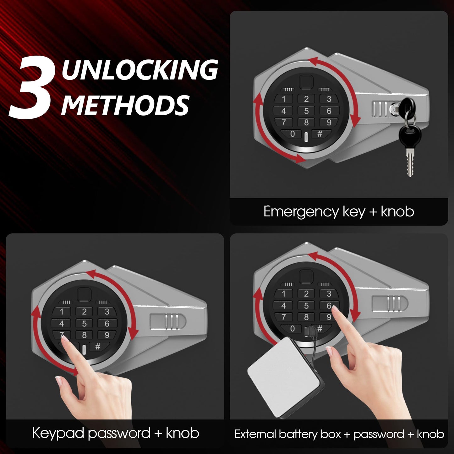 Emasme Money Safe for Cash, Digital Security Safe with Quick Place Drop Slot, Anti-Theft Small Safe for Documents Jewelry Retail Store Office Hotel (27''H)