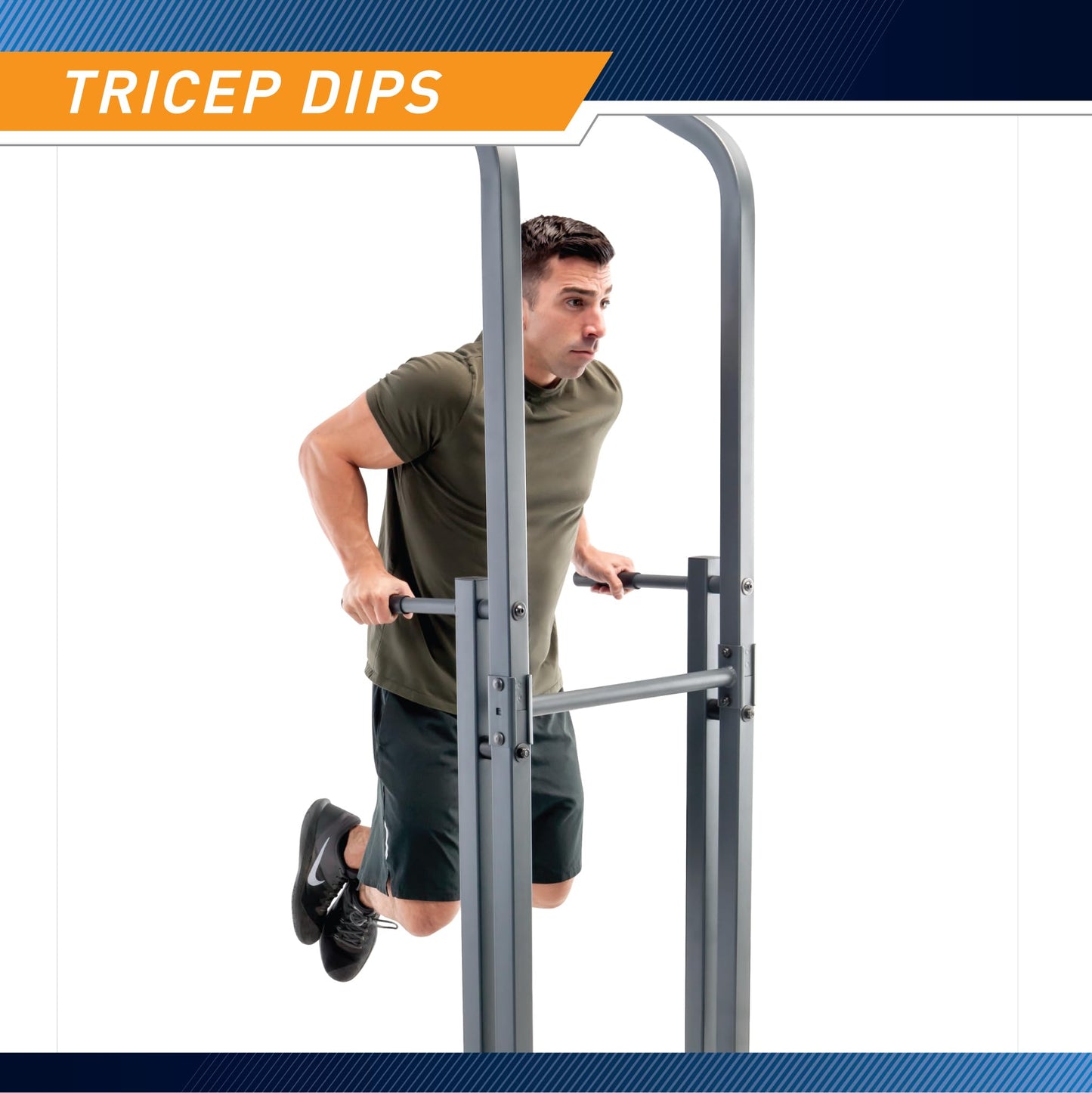 Marcy Power Tower Multi-Functional Home Gym Pull Up Chin Up Push up Dip Station for Strength Training TC-5580AMZ