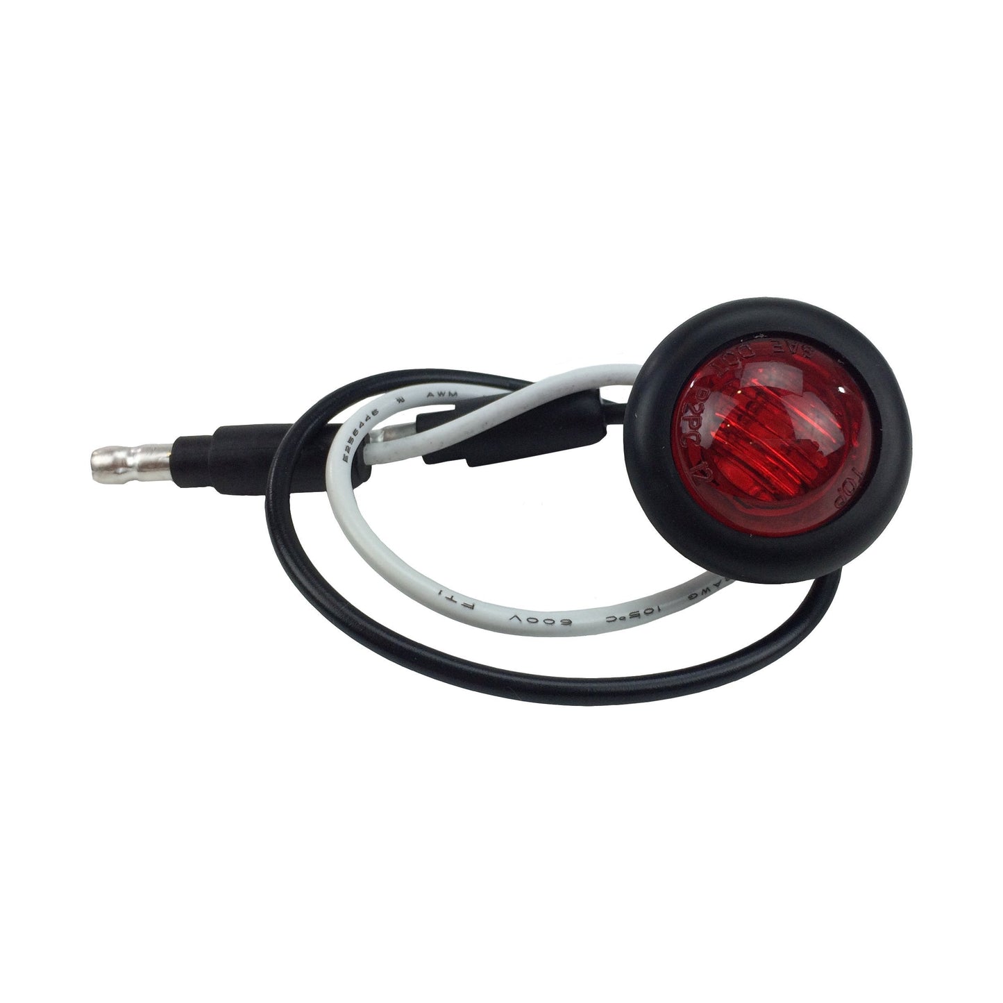 LONG HAUL Red LED Clearance Marker Light, 20 Pack, Acrylic, Black Trim