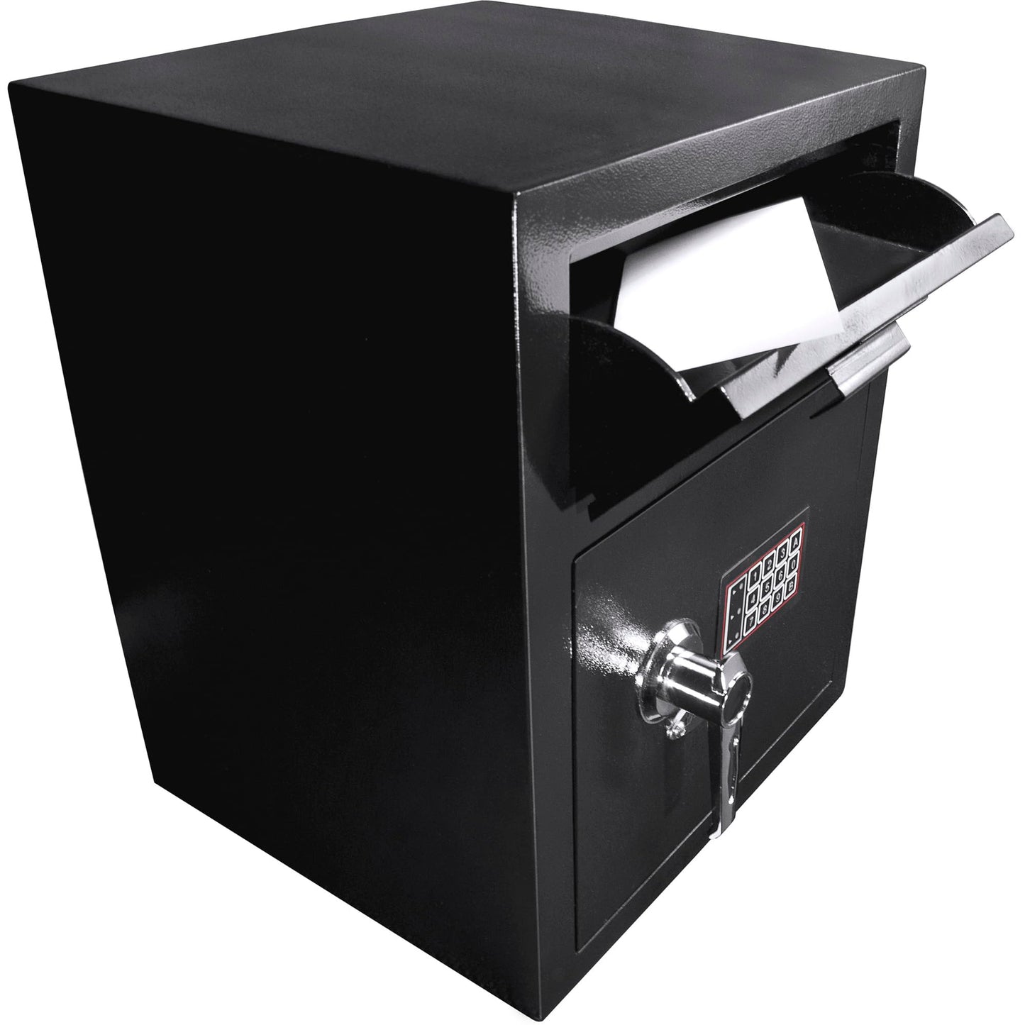 Barska Digital Depository Safe with Drop Slot – Solid Steel Lock Box for Cash, Mail & Valuables, Dual PIN Code Access, Anti-Pry Door, 2 Steel Bolts, Mounting Hardware – for Home & Office Security