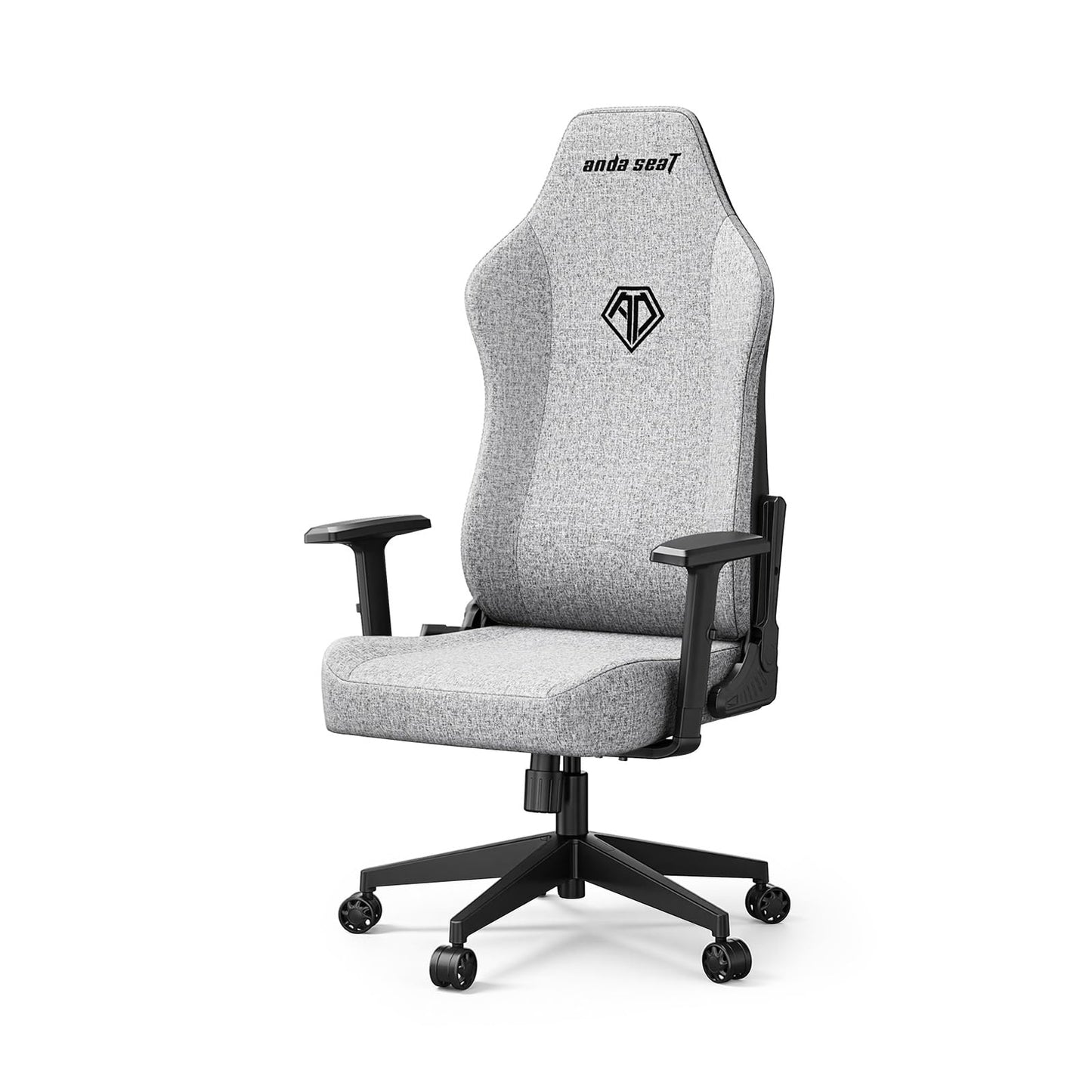 Anda Seat MANA Gaming Chair for Adults - Ergonomic Gray Fabric Game Chairs with Adjustable Armrest, Comfortable Office Chair with Lumbar Support, Heavy Duty Wide Computer Seat for Home & Work