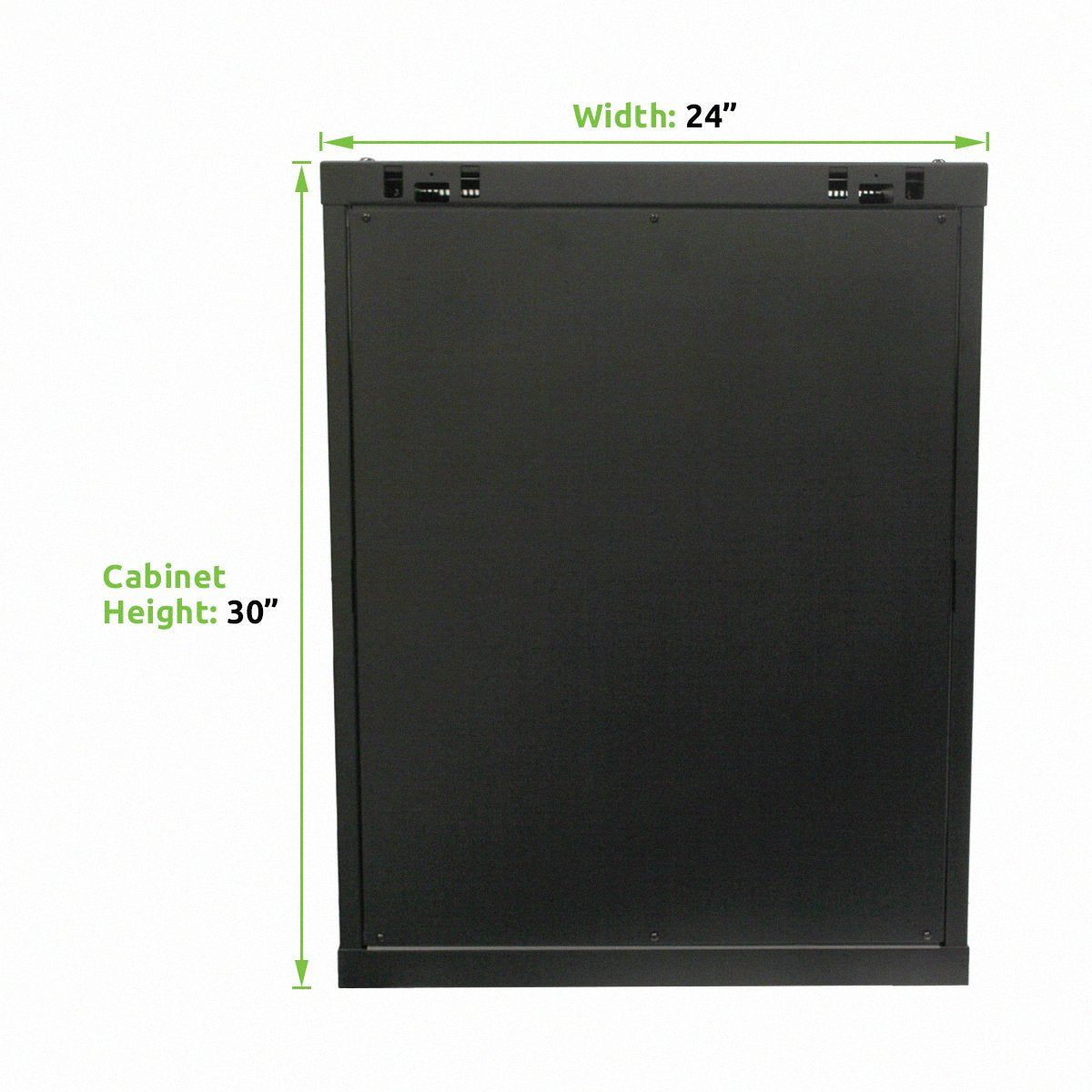 Navepoint 15U Deluxe IT Wallmount Cabinet Enclosure 19-Inch Server Network Rack with Locking Glass Door 16-Inches Deep Black with Shelves