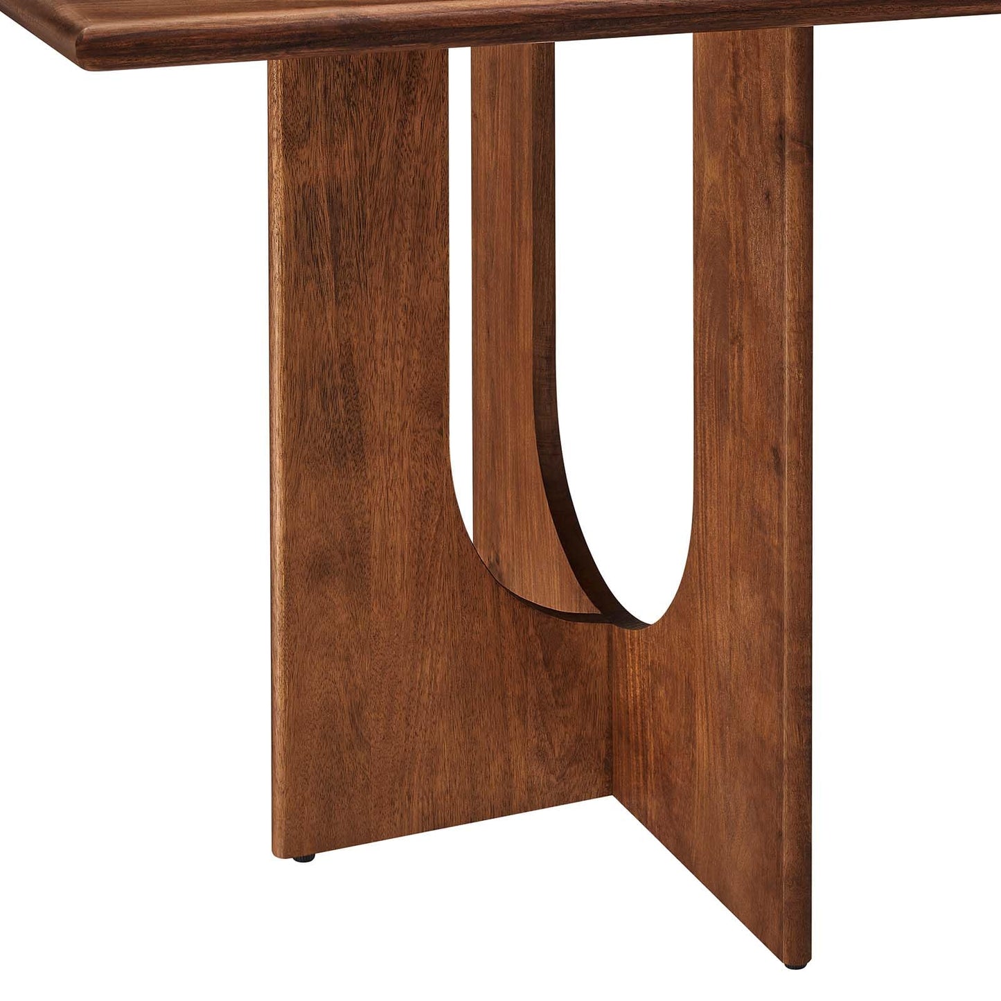 Modway EEI-6593-WAL Rivian Rectangular 70" Wood Dining Table, Walnut
