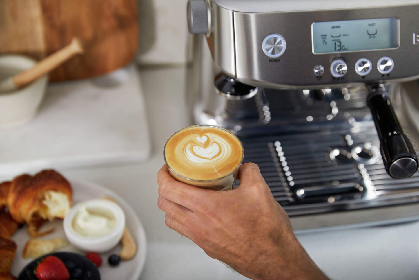 Breville Barista Pro Espresso Machine BES878BSS, Brushed Stainless Steel