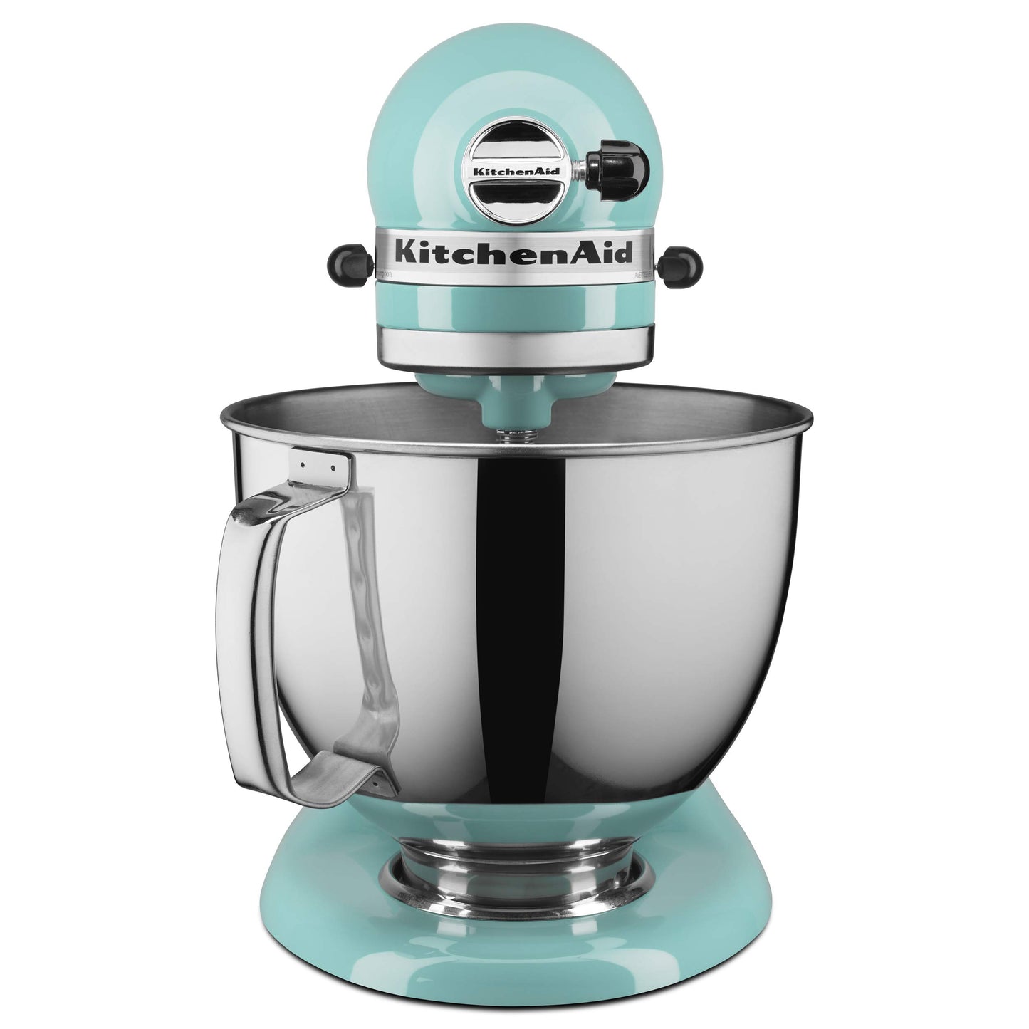 KitchenAid Value Bundle Artisan Series 5 Quart Tilt-Head Stand Mixer with Included Flex Edge Beater, KSM150FEAQ, Aqua Sky