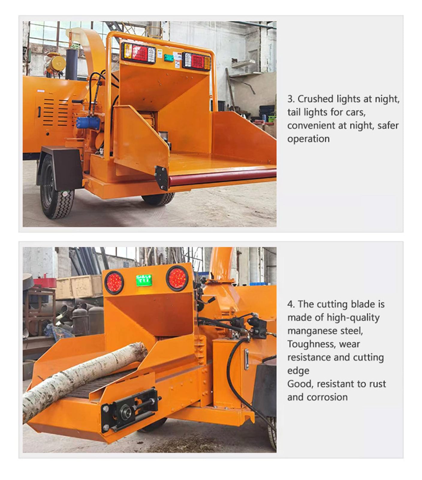 Commercial Wood Chipper Shredder Machine Industrial Mobile Wood Chipper for Tree Branch & Log - Easy Maintenance Forestry Wood Crusher Machine with Lift Roller and 360° Discharge