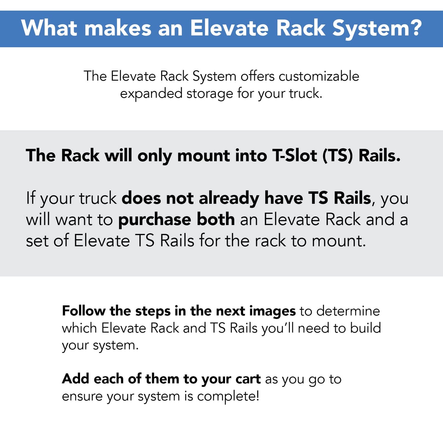 TruXedo Elevate Rack System | 1118513 | Elevate CS Rack