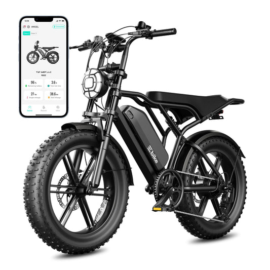 TST Electric Bike for Adults, 1500W Peak Motor 60 Miles Fat Tire E Bike 48V 15Ah Removable Battery 20" Electric Bike with Full Suspension UL 2849 Certification Black
