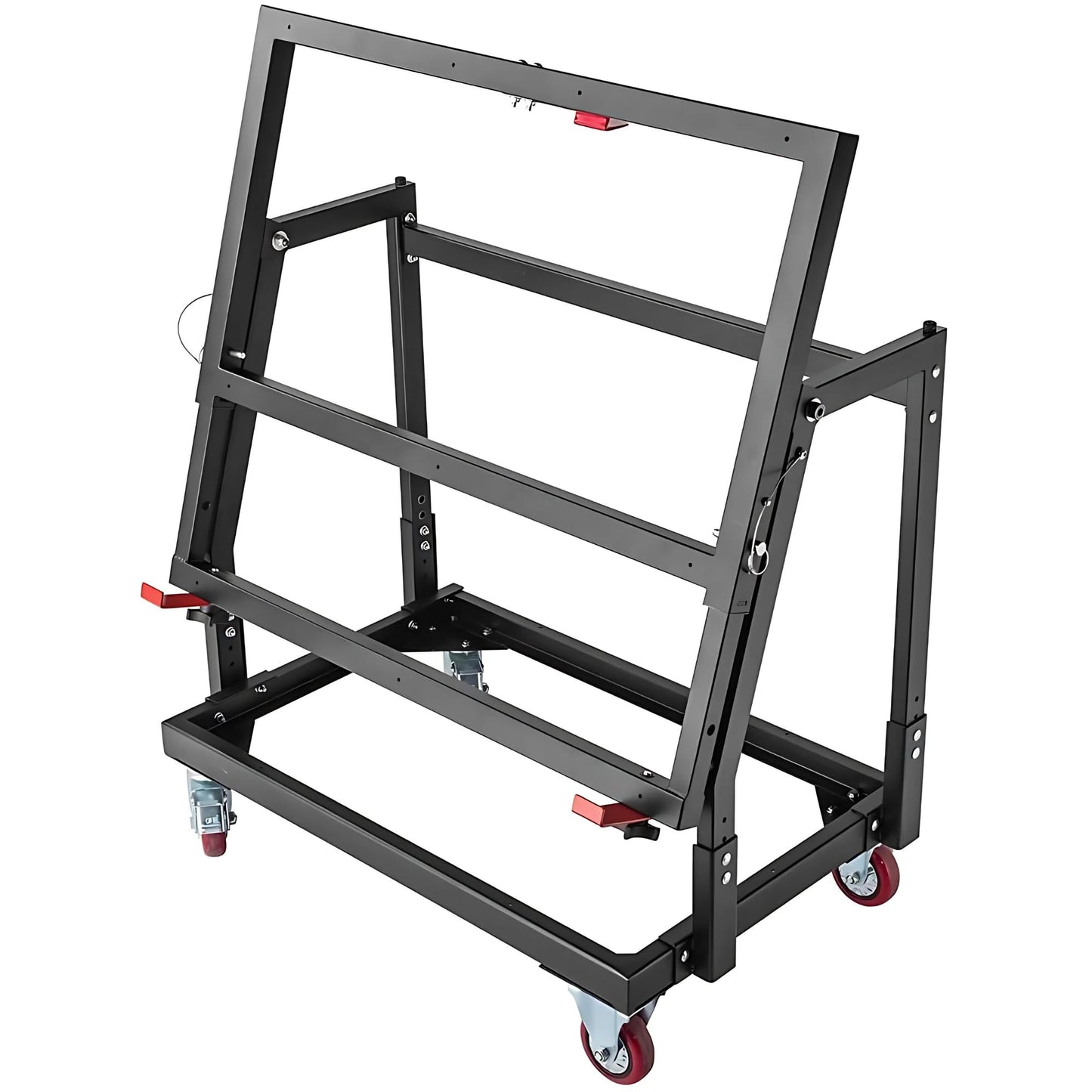 Rockler Material Mate Panel Cart and Shop Stand – Mobile Base Stand Contains Smooth Rolling 4” Casters – Mobile Workbench for Tools - Rigid Steel Frame Construction – Woodworking Tools and Accessories