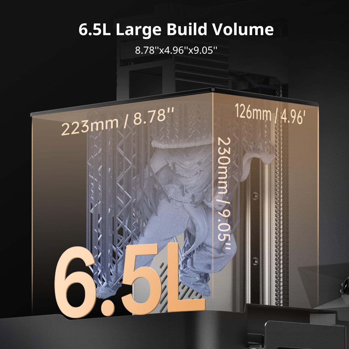 ANYCUBIC Photon P1 Resin 3D Printer, Stability Ball Screw, 14K Precision & LighTurbo 4.0, 8000cps Resin Compatible, Large Build Size 8.78x4.96x9.05in