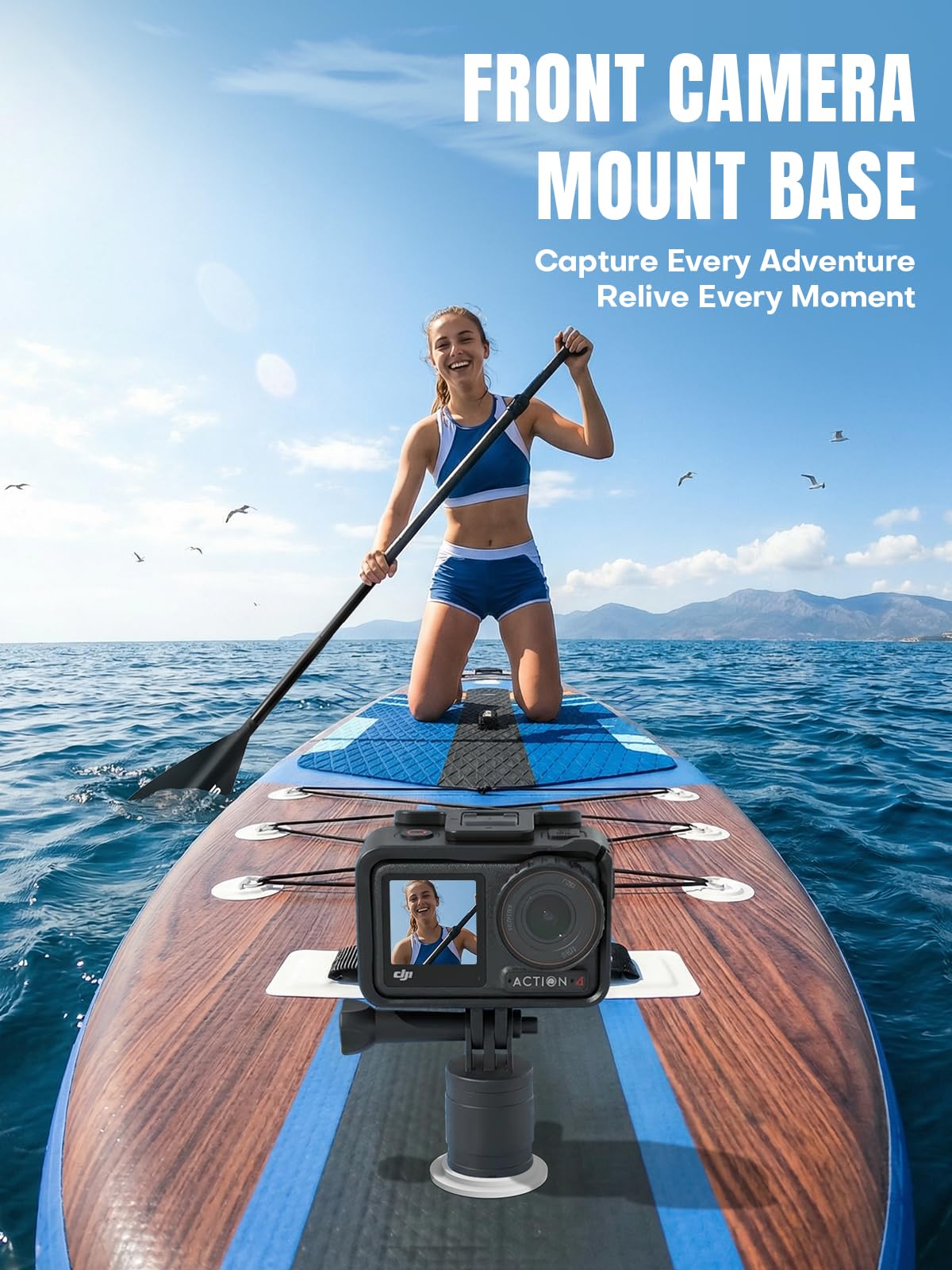 SOLAVERO Inflatable Stand Up Paddle Board with Premium SUP Accessories & Kayak Seat, Wide Stable Anti-Slip EVA Deck, 11'6" Inflatable Paddleboard for Adults & Youth of All Skill Levels (Cobalt Sail)