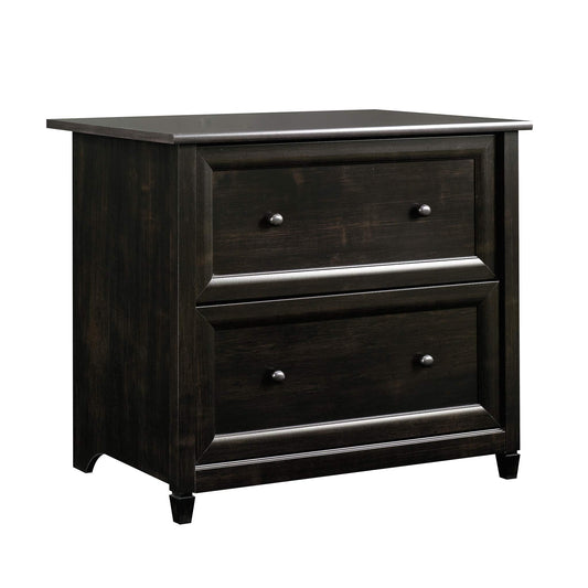 Sauder Edge Water 2 Drawer Lateral Filing Cabinet, Office File Cabinet, in Estate Black finish