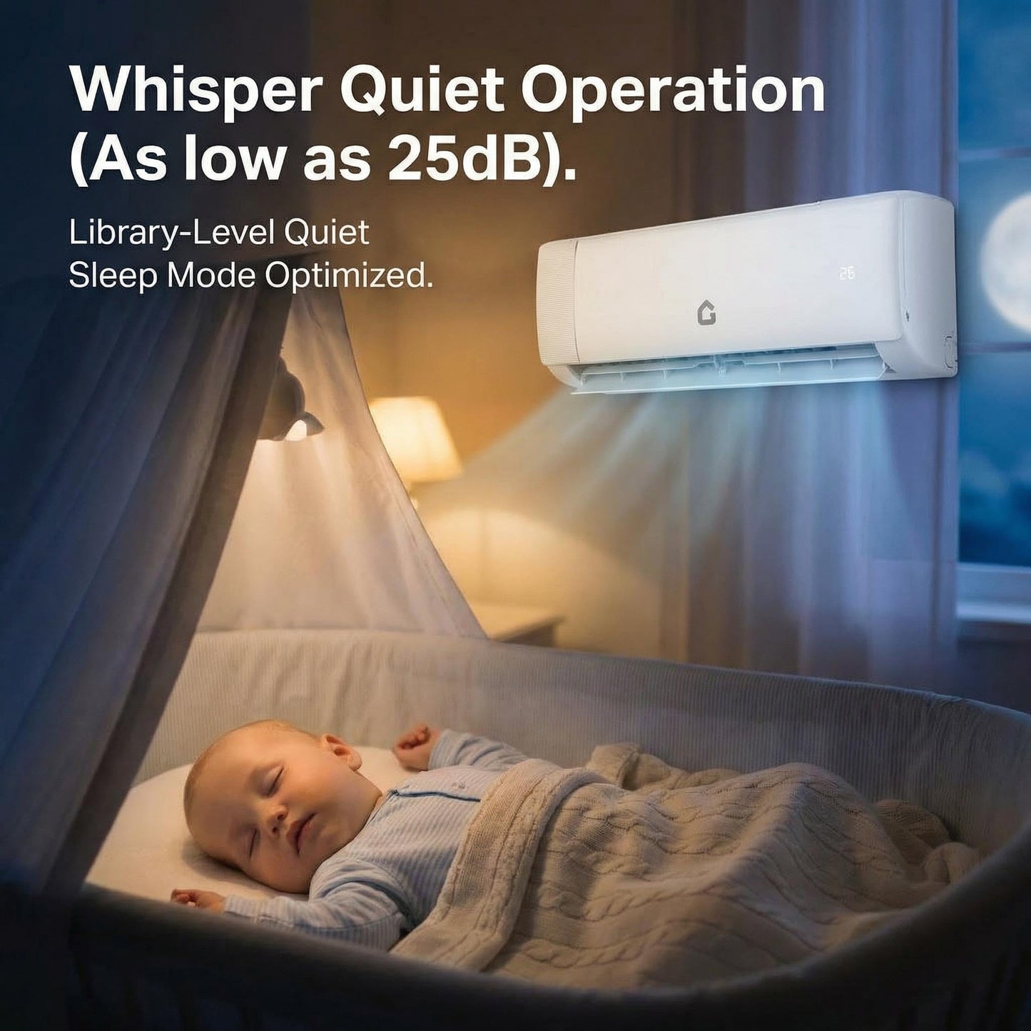 12000 BTU Mini Split Air Conditioner & Heater,Cools Rooms Up to 750 Sq.Ft,22 SEER2 110V Energy Saving Wall Mounted AC Unit,WiFi Enabled,Include Remote Control,Condenser & Heat Pump,Installation Kits