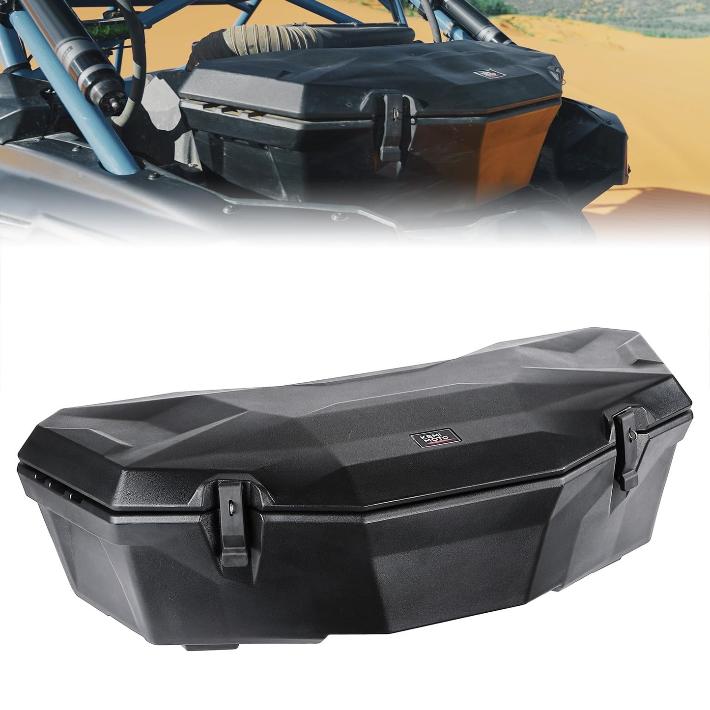 KEMIMOTO X3 Cargo Box, Rear Storage Box Trunk Rack Storage Compatible with Can-Am Maverick X3 Outlander(Except 6x6) Renegade, UTV Accessories, Replace 715004778