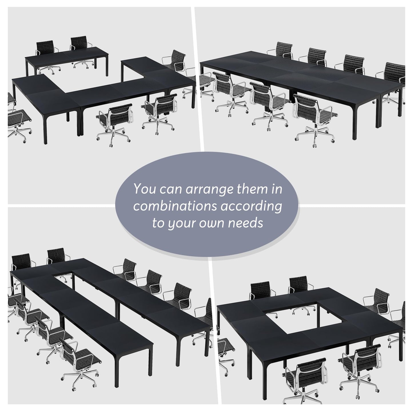 LITTLE TREE Large Rectangle Conference Meeting Seminar BusinessTable for 10-14 Person