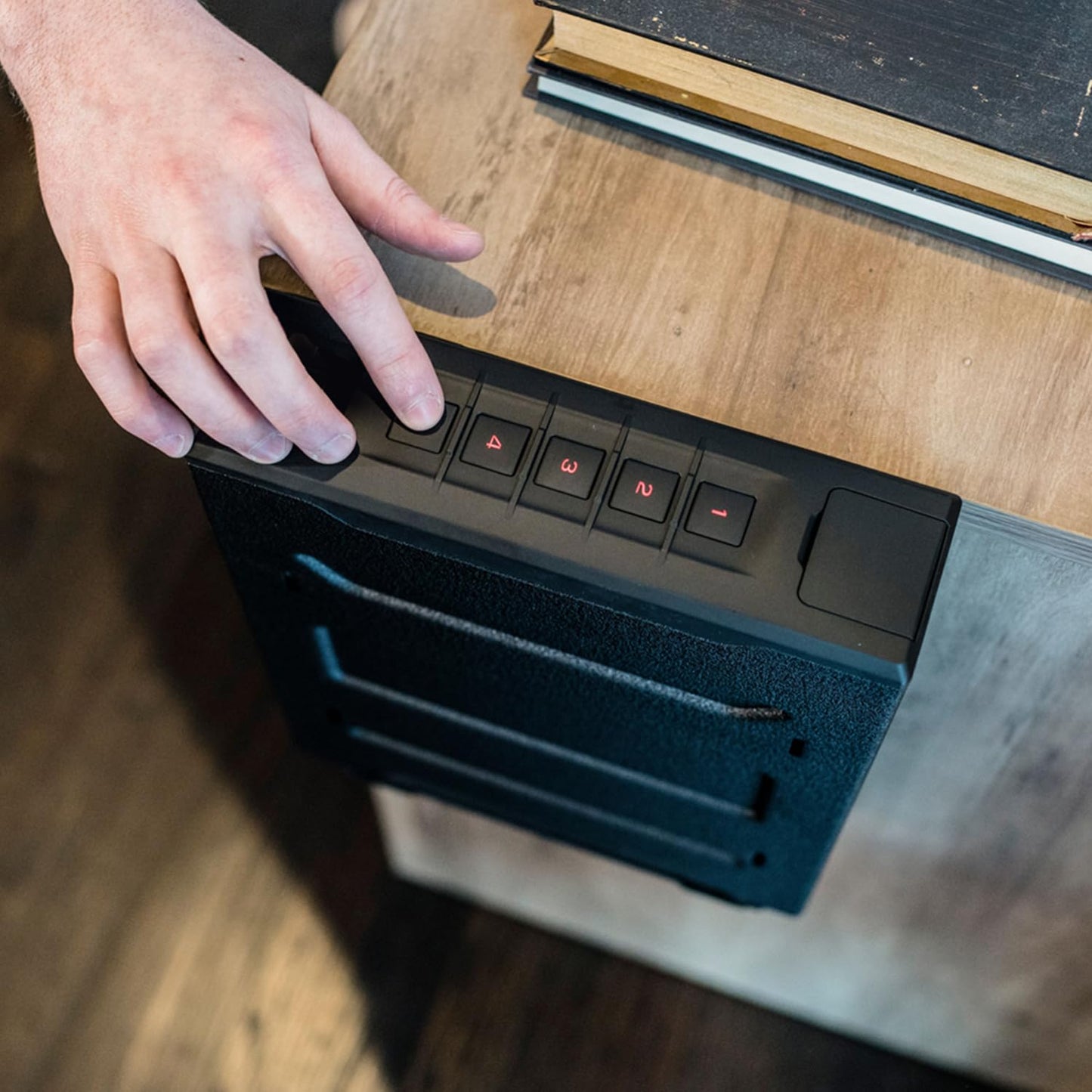 VAULTEK Slider Series Rugged Handgun Safe Quick Auto-Open Sliding Door Pistol Safe with Backlit Keypad and Mounting Plate (Non-Biometric) (Essential Model)