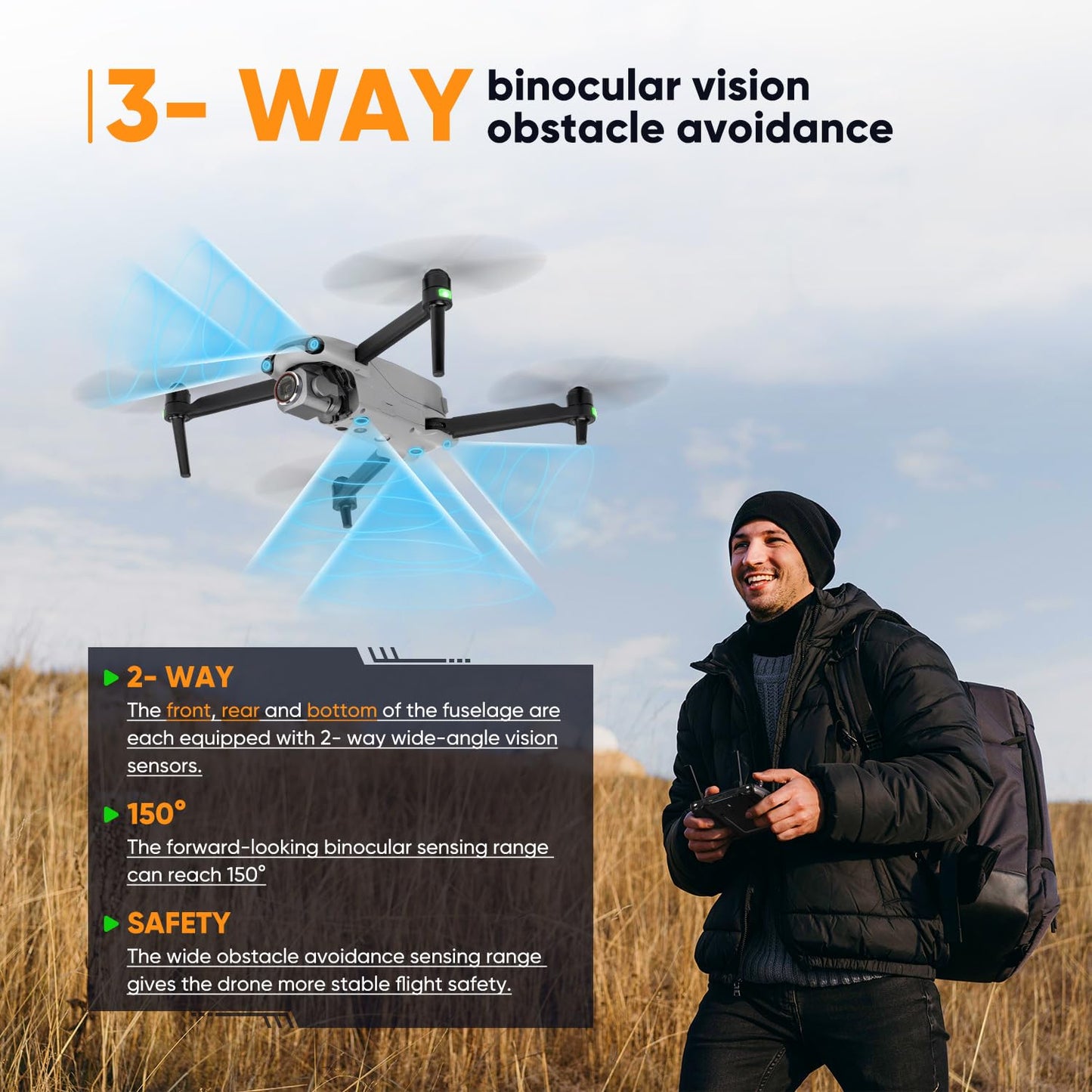 Autel Robotics EVO Lite 6K Enterprise, 1'' CMOS 6K C-amera, F2.8~F11 Aperture, 16x Digital Zoom, 2026 AI Target Recognition, 866g, 40 Minutes, Obstacle Sensing, 12KM Transmission