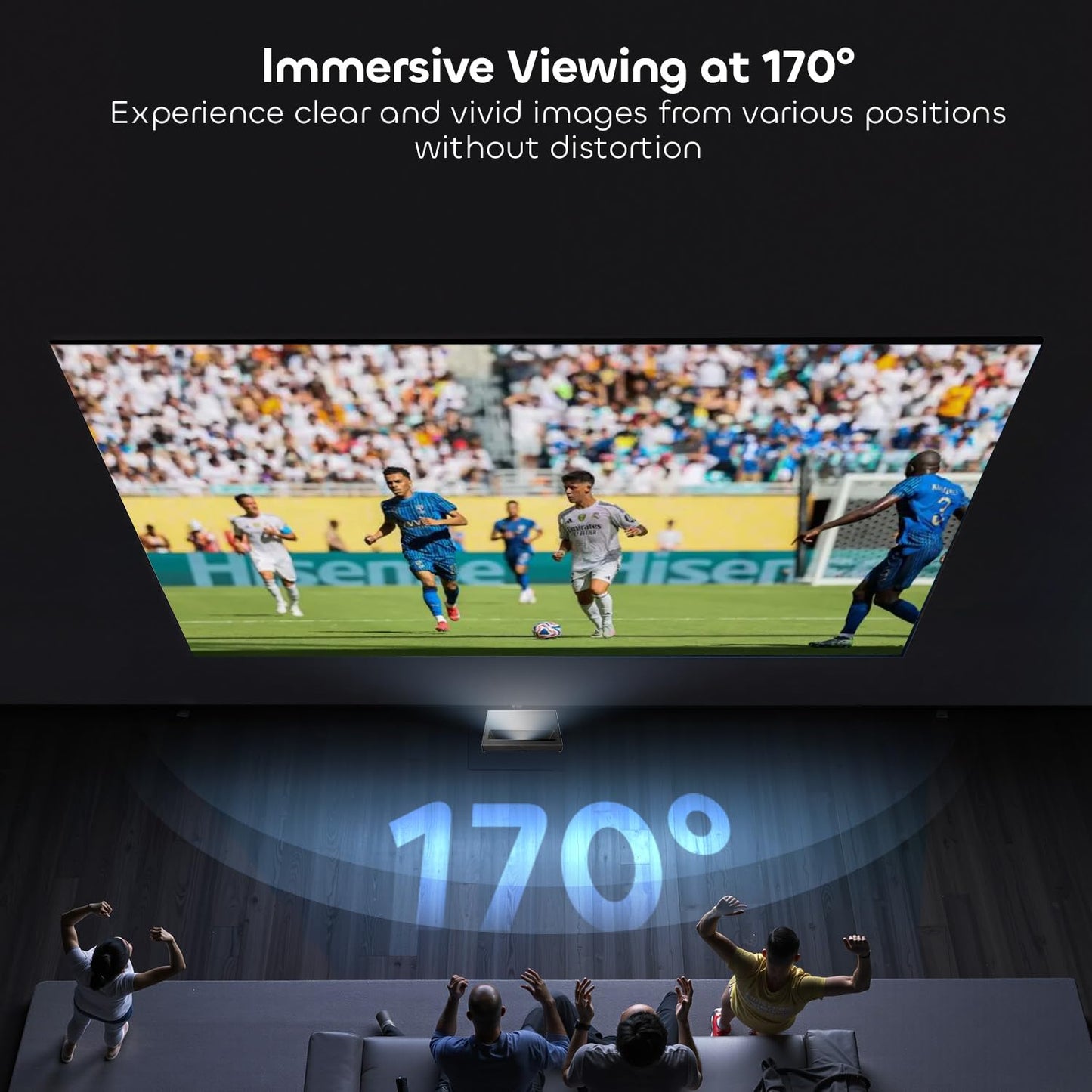 NothingProjector ALR Screen for Ultra Short Throw Projector, 132 inch Seamless Lenticular, 95% Ambient Ceiling Light Rejecting, 4K/8K UHD, Active 3D, Anti Daylight, Fixed Frame Wall Mount NothPJ