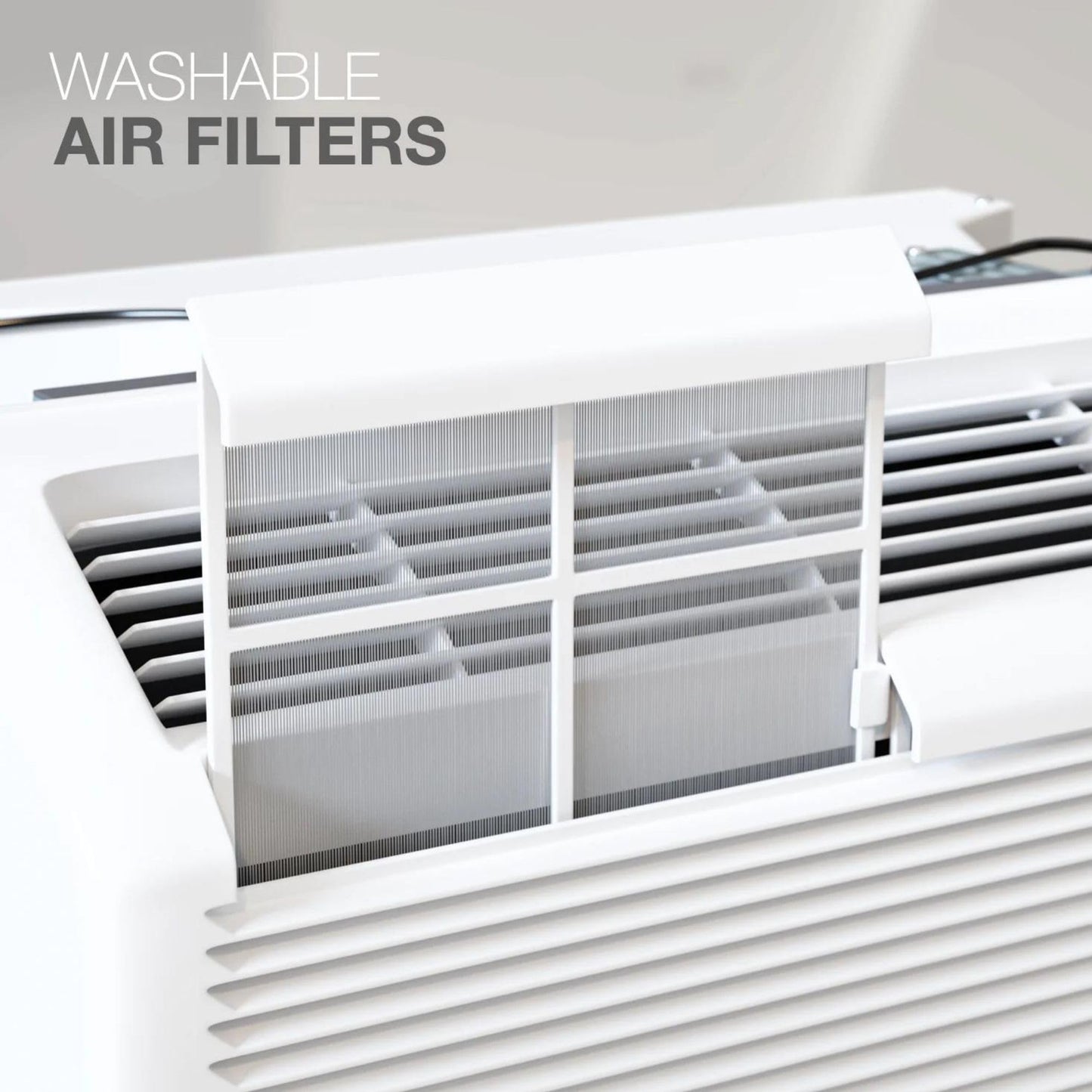 Cooper & Hunter 12,000 BTU PTAC Packaged Terminal Air Conditioner & Heat Pump – Built-In 3.5kW Electric Heater – Includes Wireless Smart Kit, Remote & Power Cord – R-32 Refrigerant