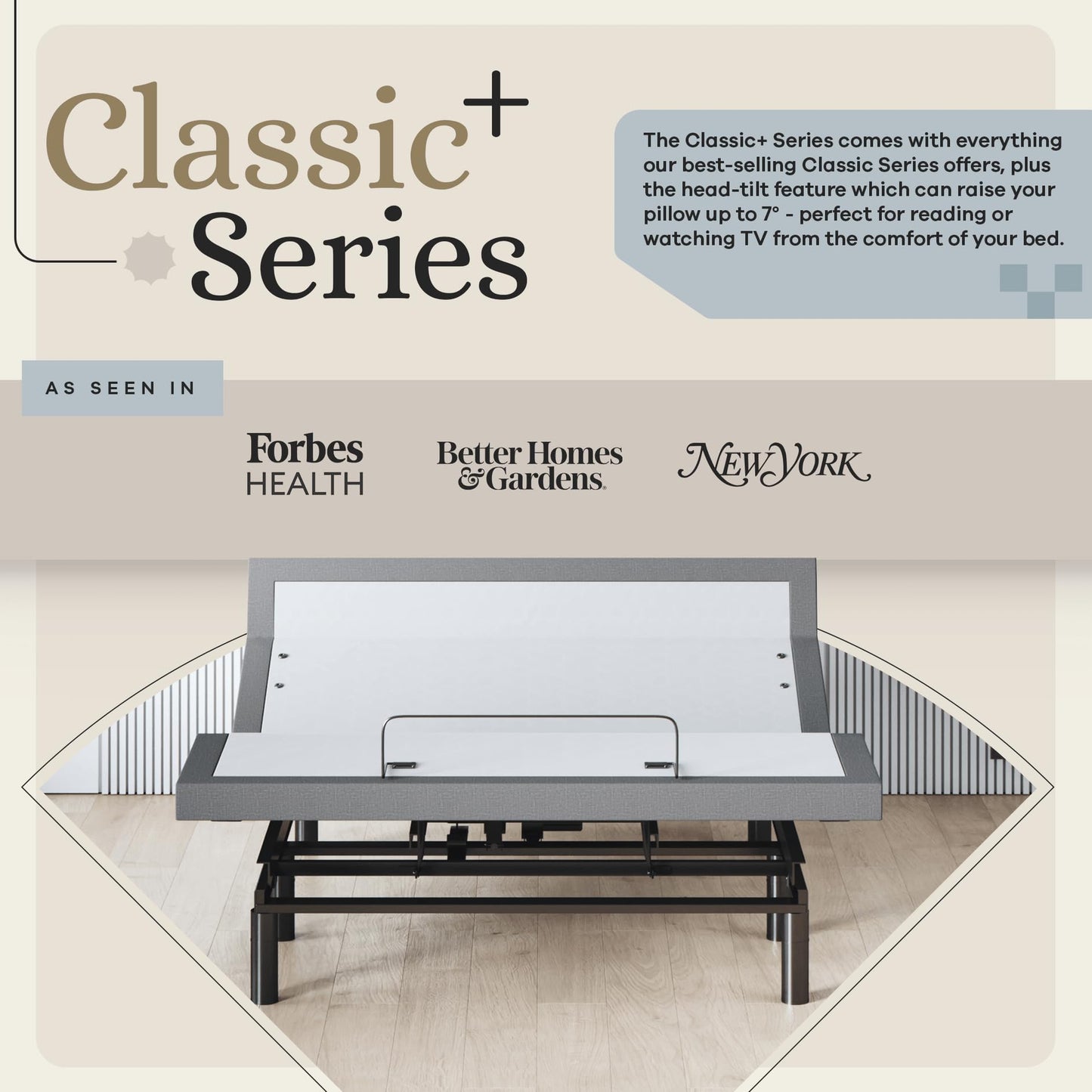 Sven & Son Harmony Adjustable Bed Base, Head and Foot Lift, Massage, Under-Bed Lights, USB, Memory, Zero Gravity Smart Frame - Queen
