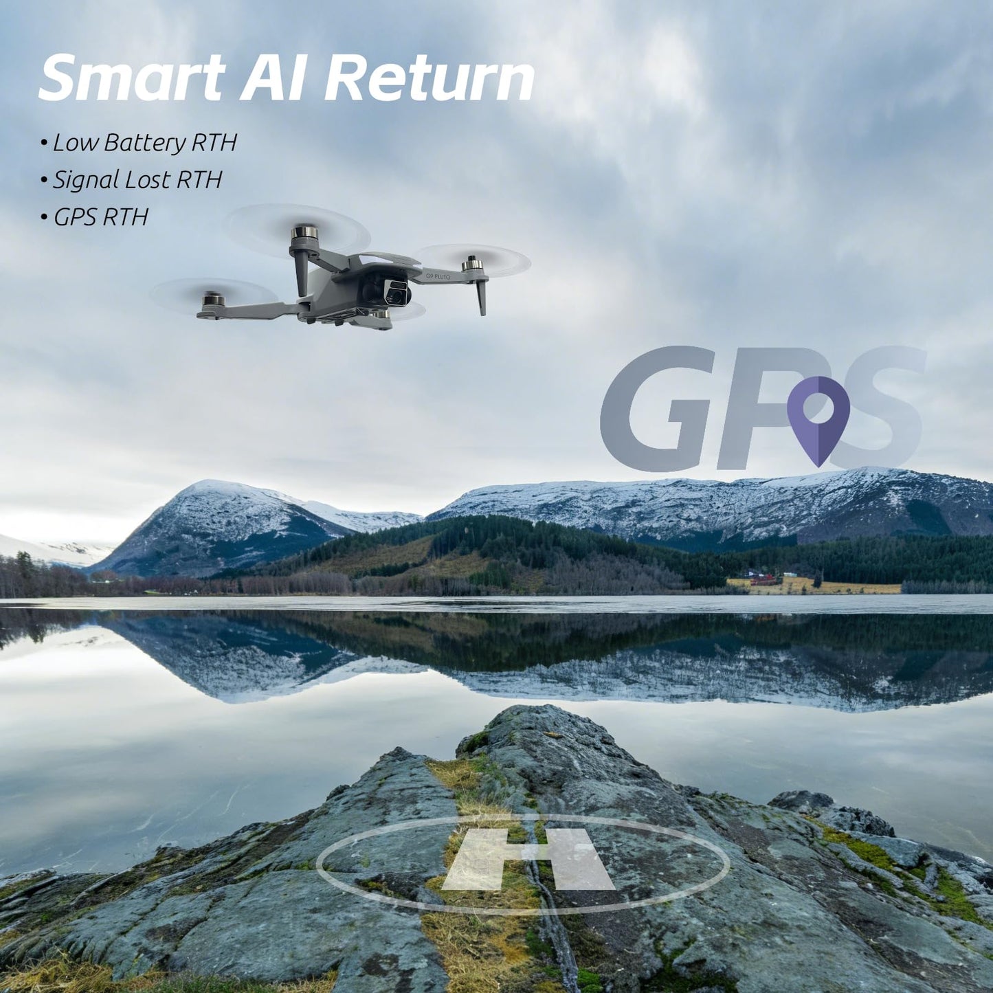 GPS Drone with EIS 4K Camera, RC Drones with 4.5 inch HD Screen on Controller, Auto Return, 3 Batteries for 90 min Flight Time, 3280 FT Long Control Range Transmission, Circle Fly and Follow Me Mode, Foldable Quadcopter for Beginner, Under 249g