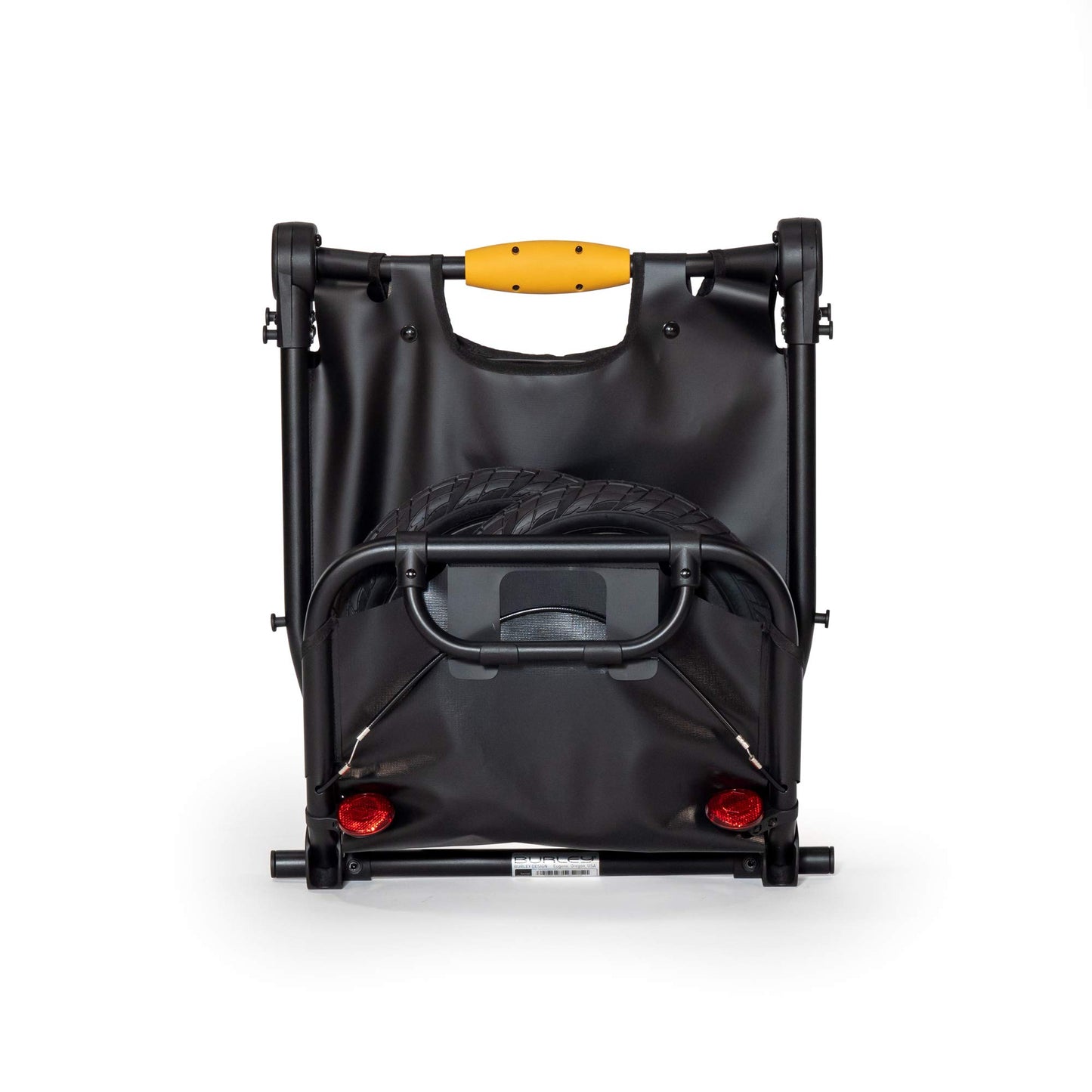 Burley Travoy | Compact Folding Cargo Bike Trailer with Upright Tow Design, Integrated Tie-Down Straps & Quick Hitch