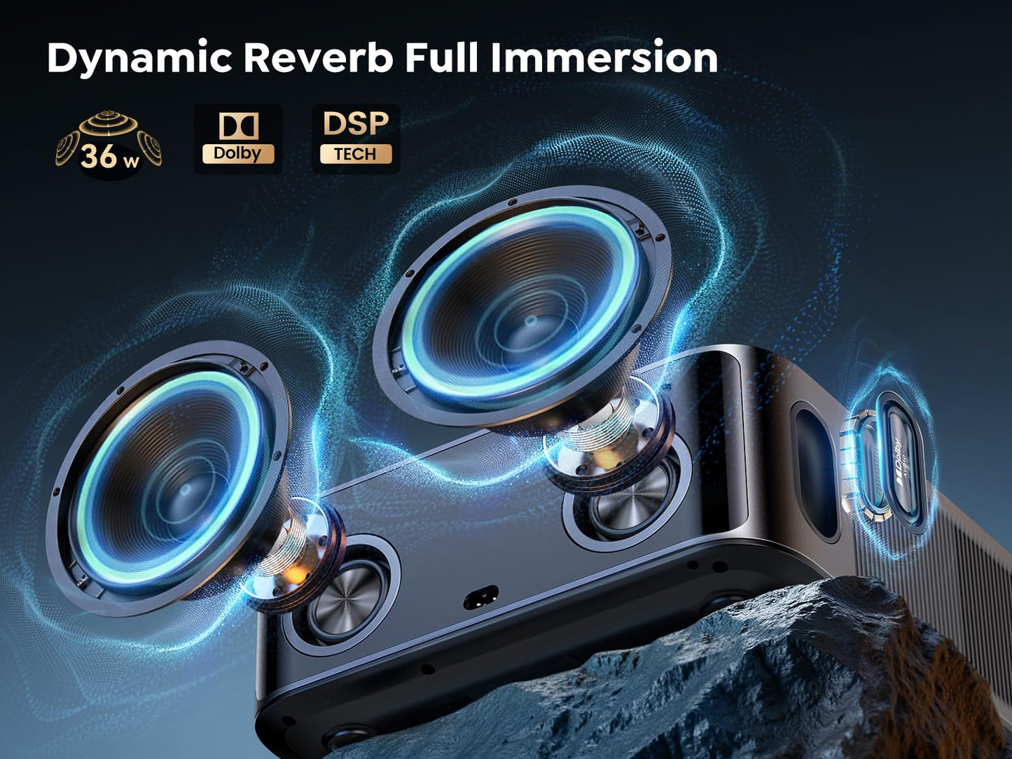 [4K Support/36W Dolby Audio/APPs]Smart-Projector-4K with WiFi6 and 2Way Bluetooth, AI Auto Focus Projector with Native 1080P, HDR10, TOPTRO X9 Outdoor Movie Proyector Compatible with Phone/TV Stick/PC