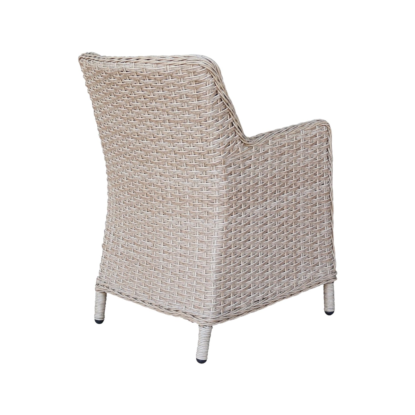 IC INTERNATIONAL CONCEPTS Outdoor Wicker Patio Furniture Set with Round Table and 4 Chairs - Natural