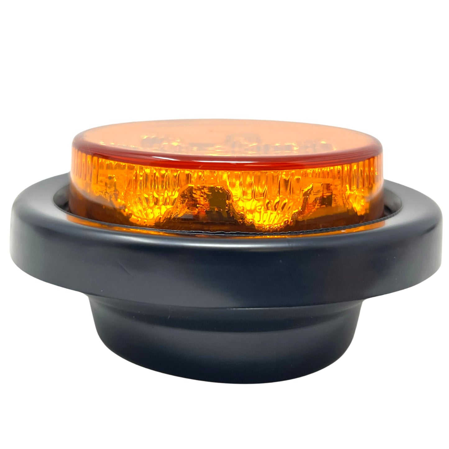 All Star Truck Parts LED Clearance Side Marker Lights Kit, 2.5in Round, 2x Amber, Model ASA2513A2, Waterproof, 12V Sealed