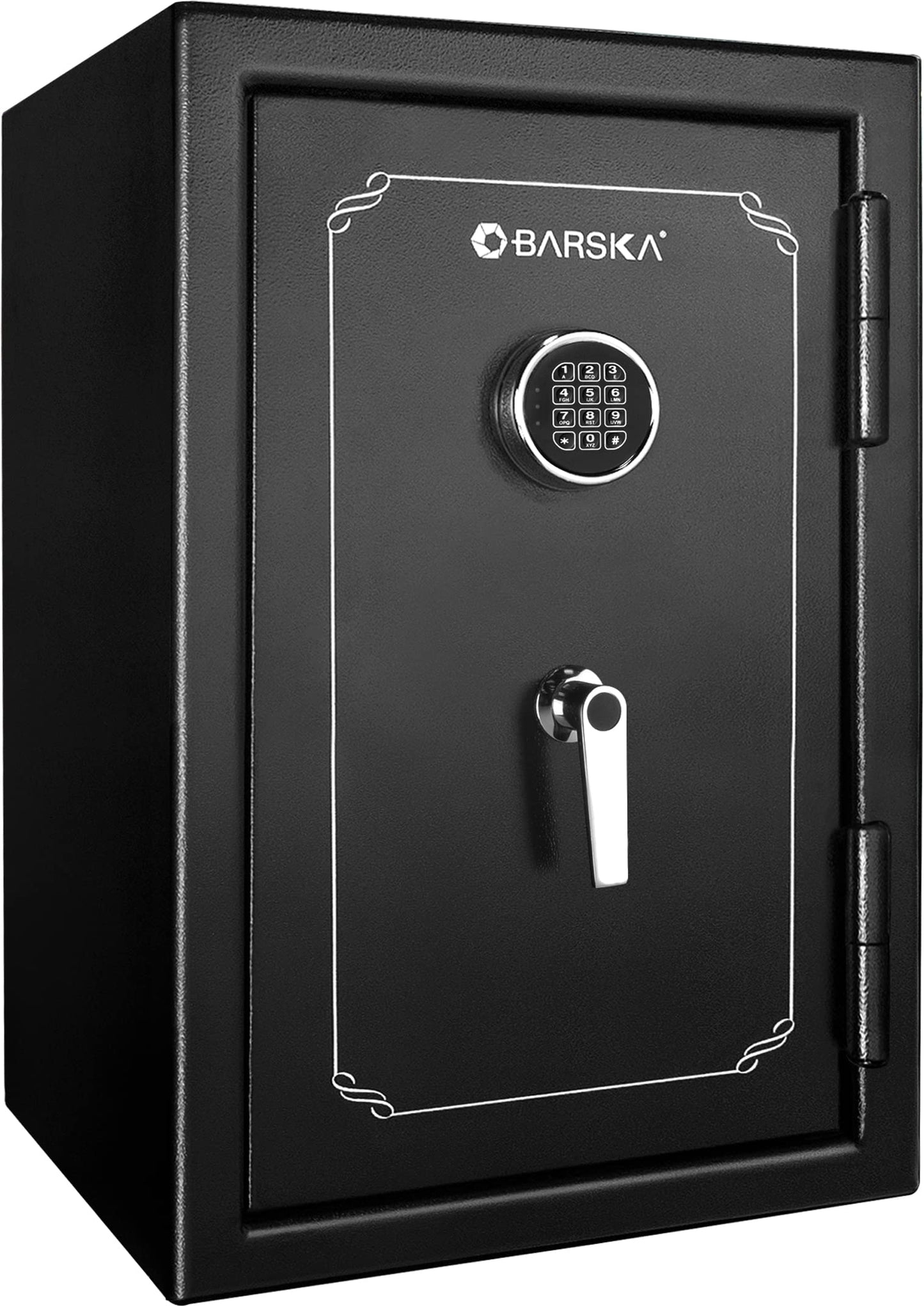 Barska Fireproof Safe – 4.39 Cu. Ft, Digital Keypad with Backup Key, Fireproof 30 Min/1400°F, Adjustable Shelves, Steel Deadbolts, Home & Office Security Safe