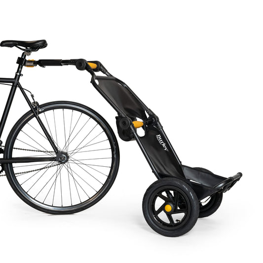 Burley Travoy | Compact Folding Cargo Bike Trailer with Upright Tow Design, Integrated Tie-Down Straps & Quick Hitch