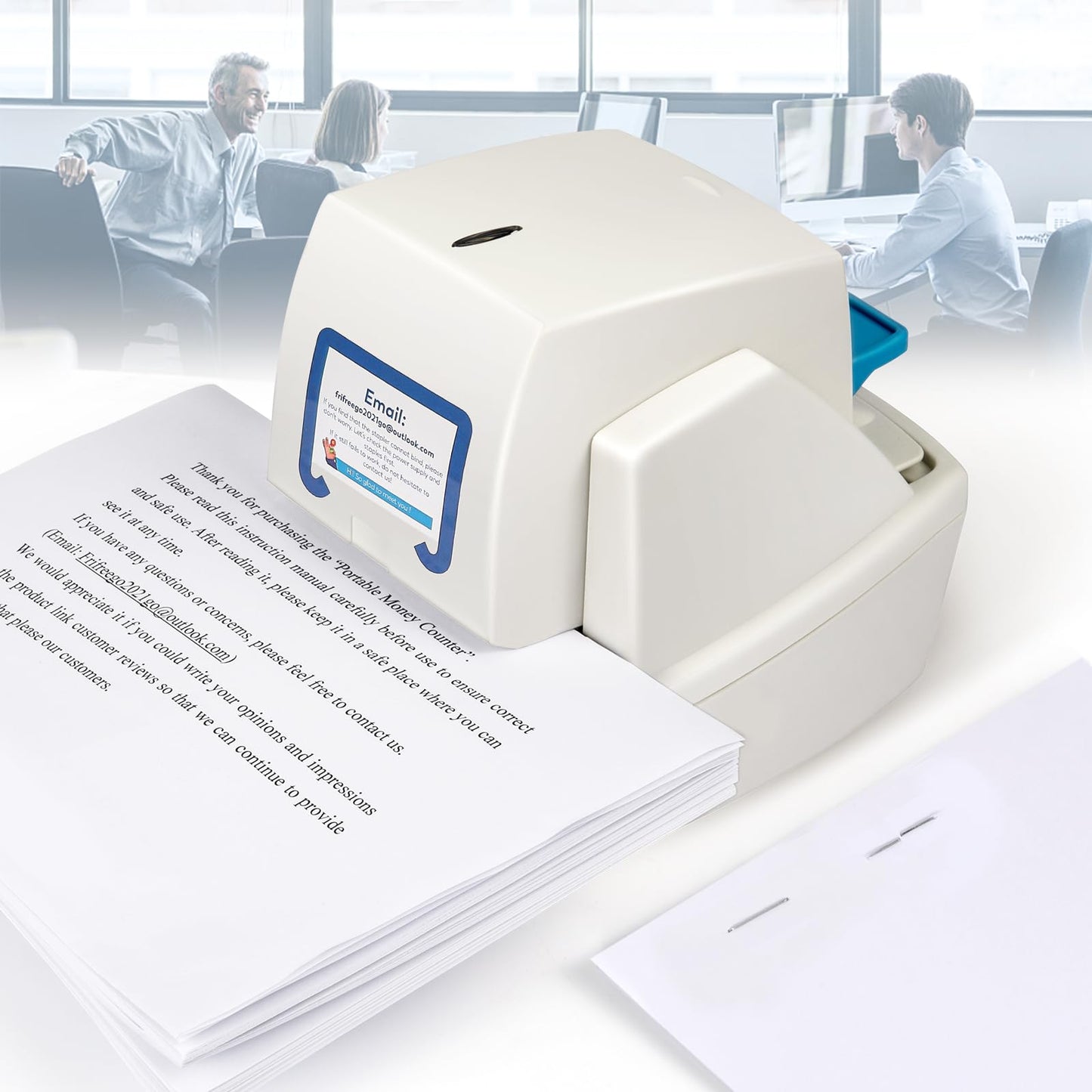 Frifreego Electric Stapler, Heavy Duty 70 Sheets Automatic Stapler, Jam-Free, Flat-Clinch & Quiet for Home and Office, with 5500 Staples