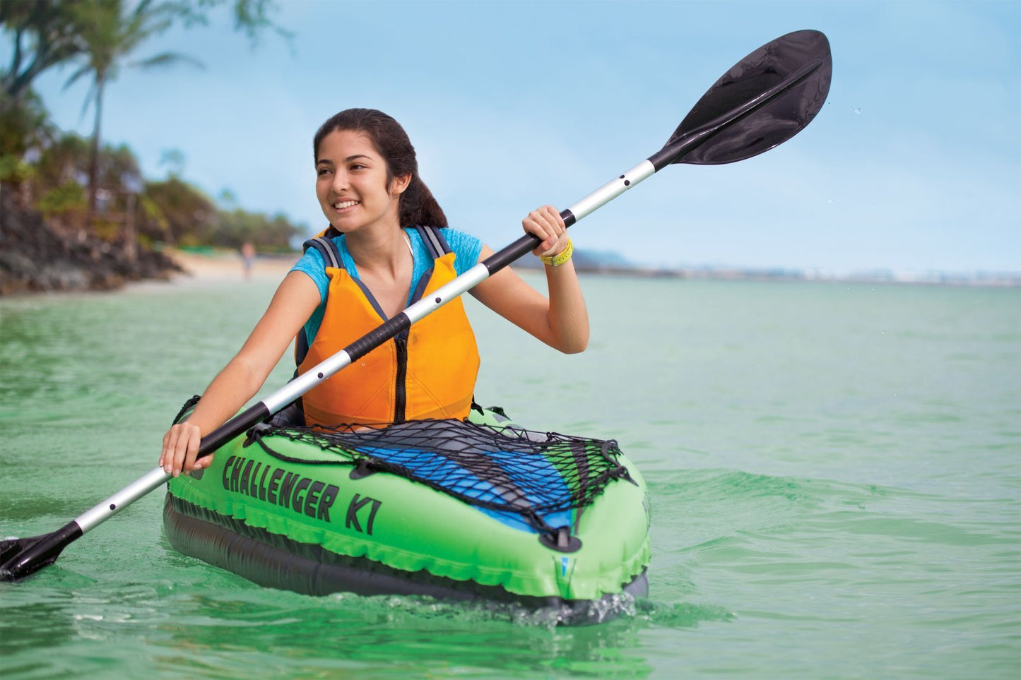Intex Challenger K1 Sport Kayaks (Inflatable Kayak, Green)