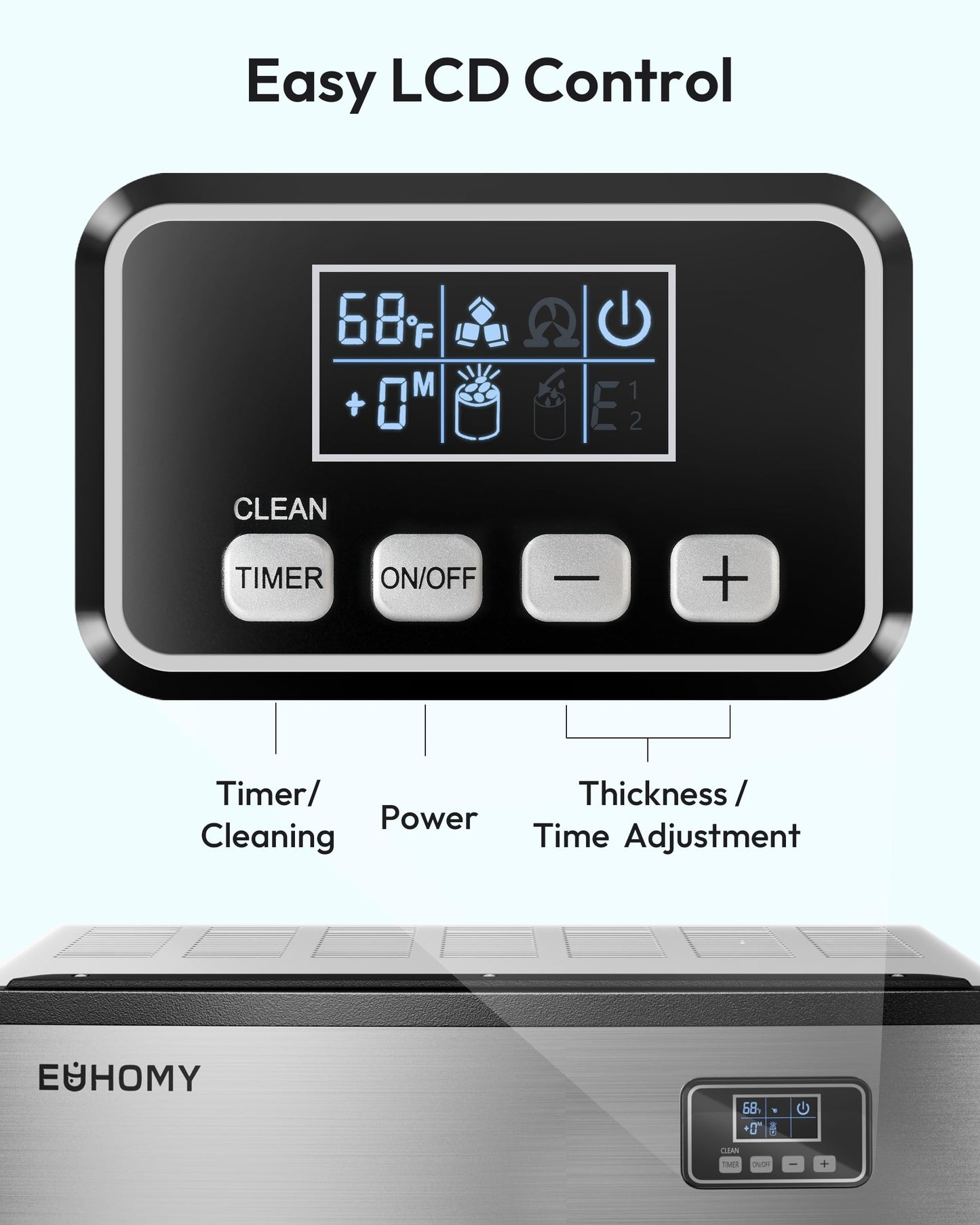 EUHOMY Commercial Ice Maker Machine 400Lbs/24H,ETL Approval, Industrial Ice Machine, 250Lbs Storage, Ice Ready in 11-20min, Stainless Steel Ice Maker for Bar/Cafe/Restaurant/Business